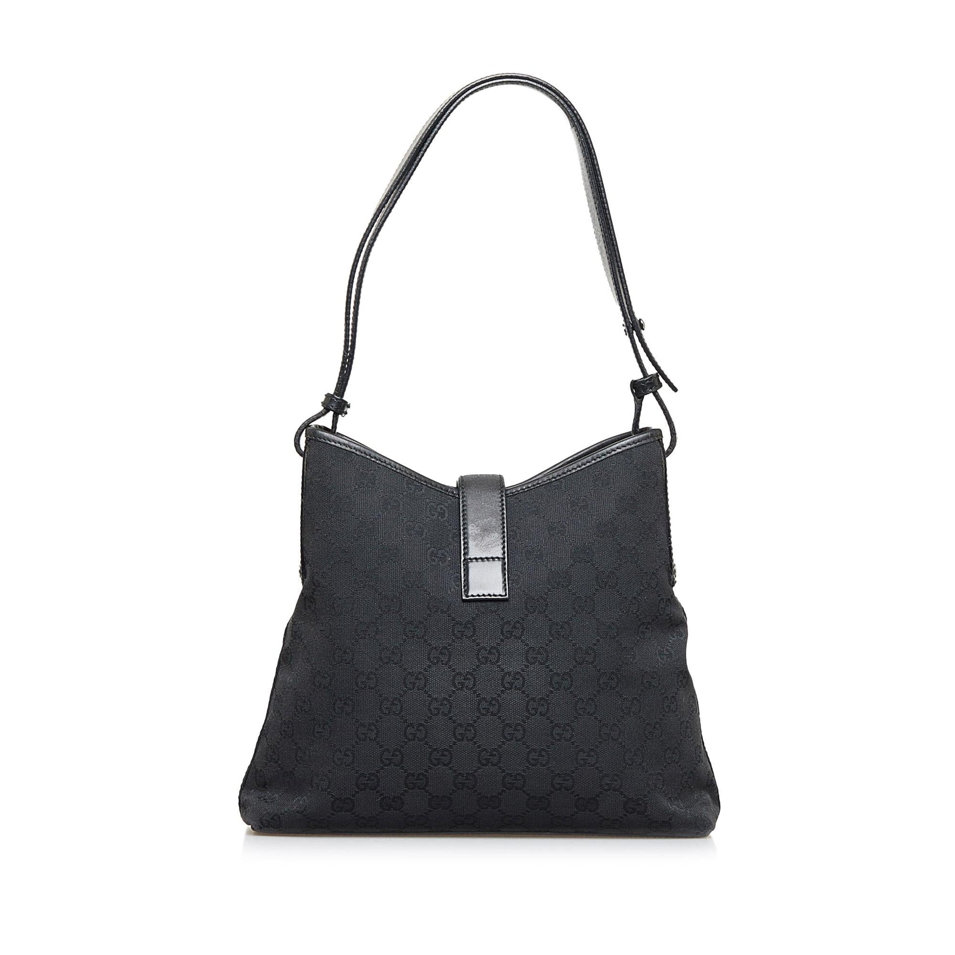 Gucci GG Piston SHG-UpkBKi Canvas Black Shoulder Bag