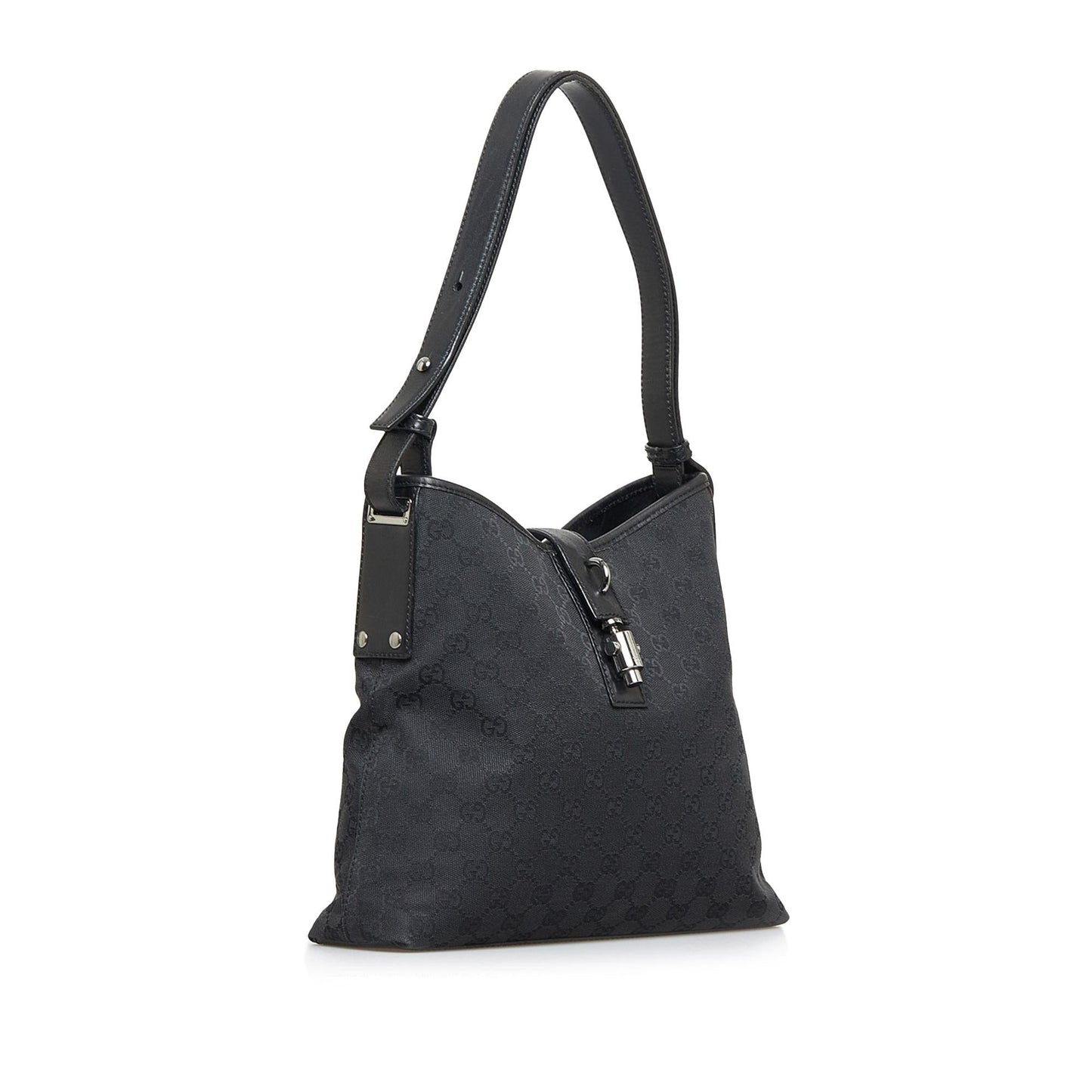 Gucci GG Piston SHG-UpkBKi Canvas Black Shoulder Bag