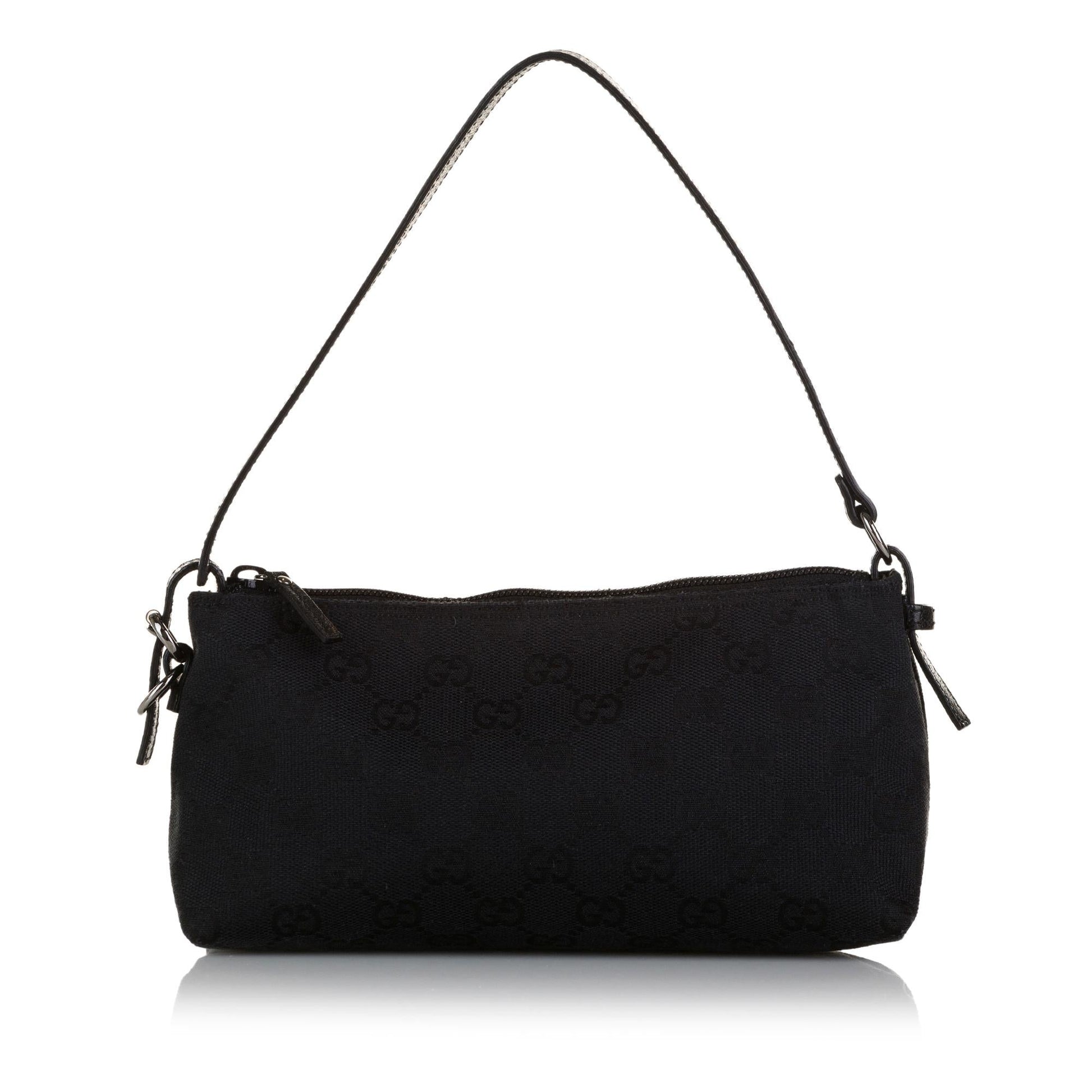 Gucci GG Pochette SHG Canvas Black Handbag