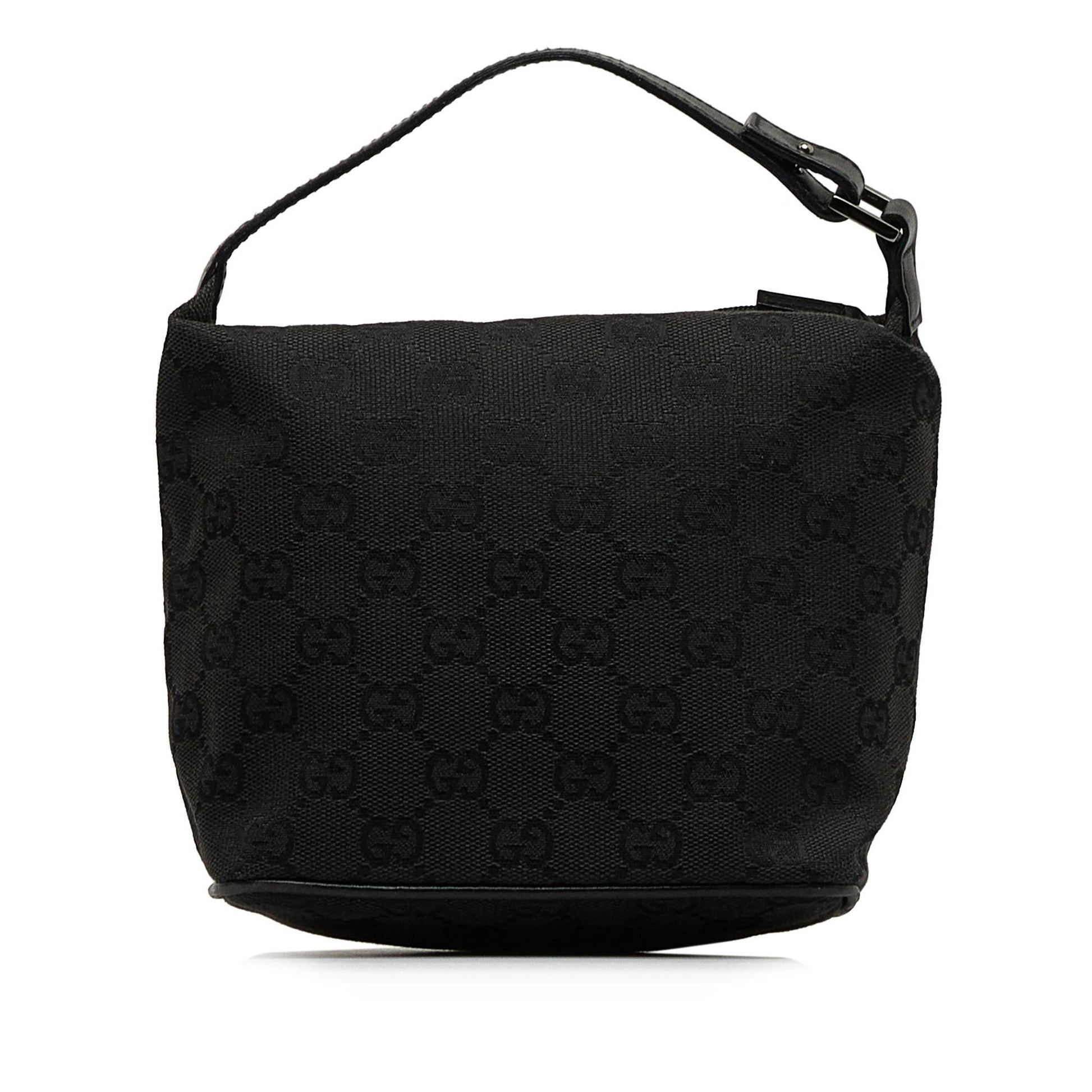 Gucci GG Pochette SHG-iXEZ0N Canvas Black Satchel Bag