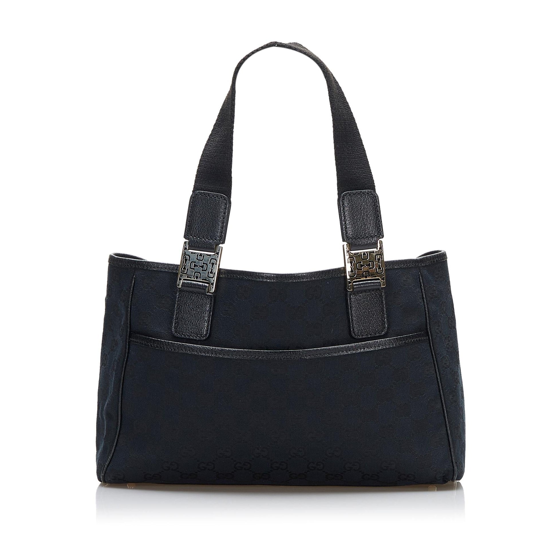 Gucci GG Pop SHG-1tLkEX Canvas Calf Black Satchel Bag