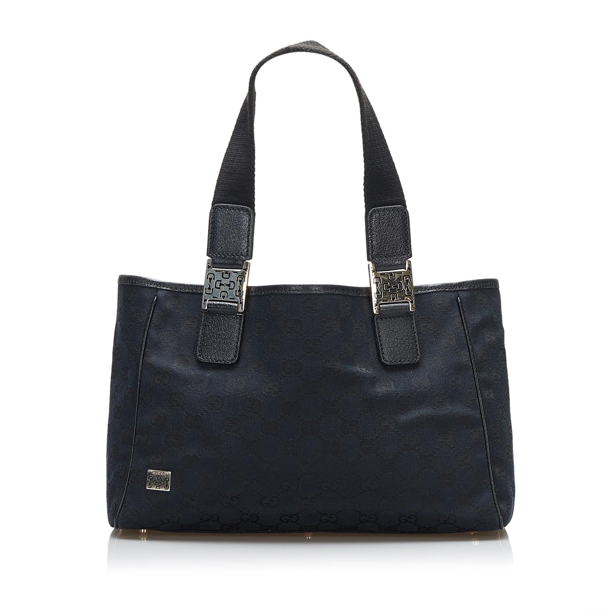Gucci GG Pop SHG-1tLkEX Canvas Calf Black Satchel Bag