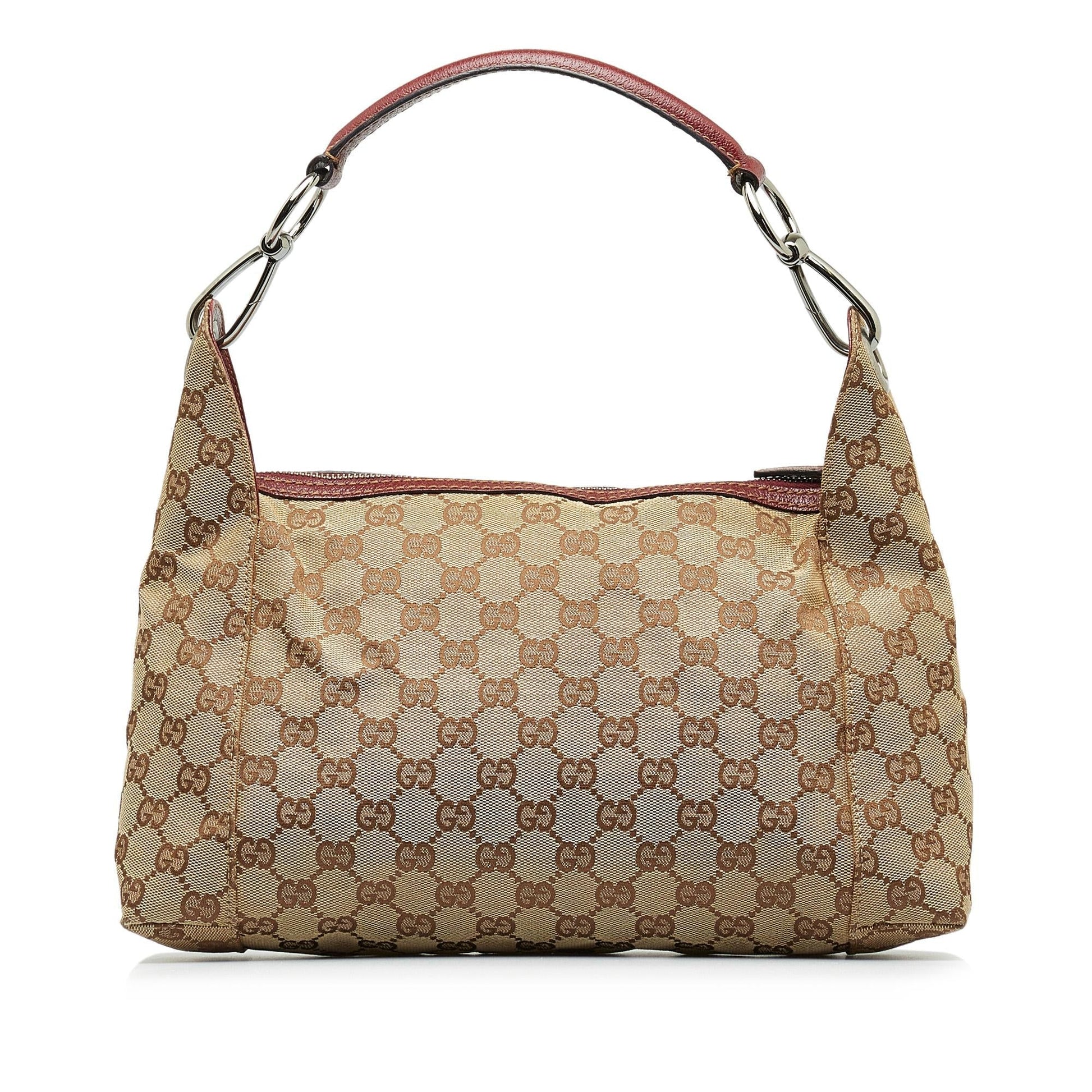 Gucci GG Pop SHG-uQwJc8 Canvas Calf Brown Satchel Bag