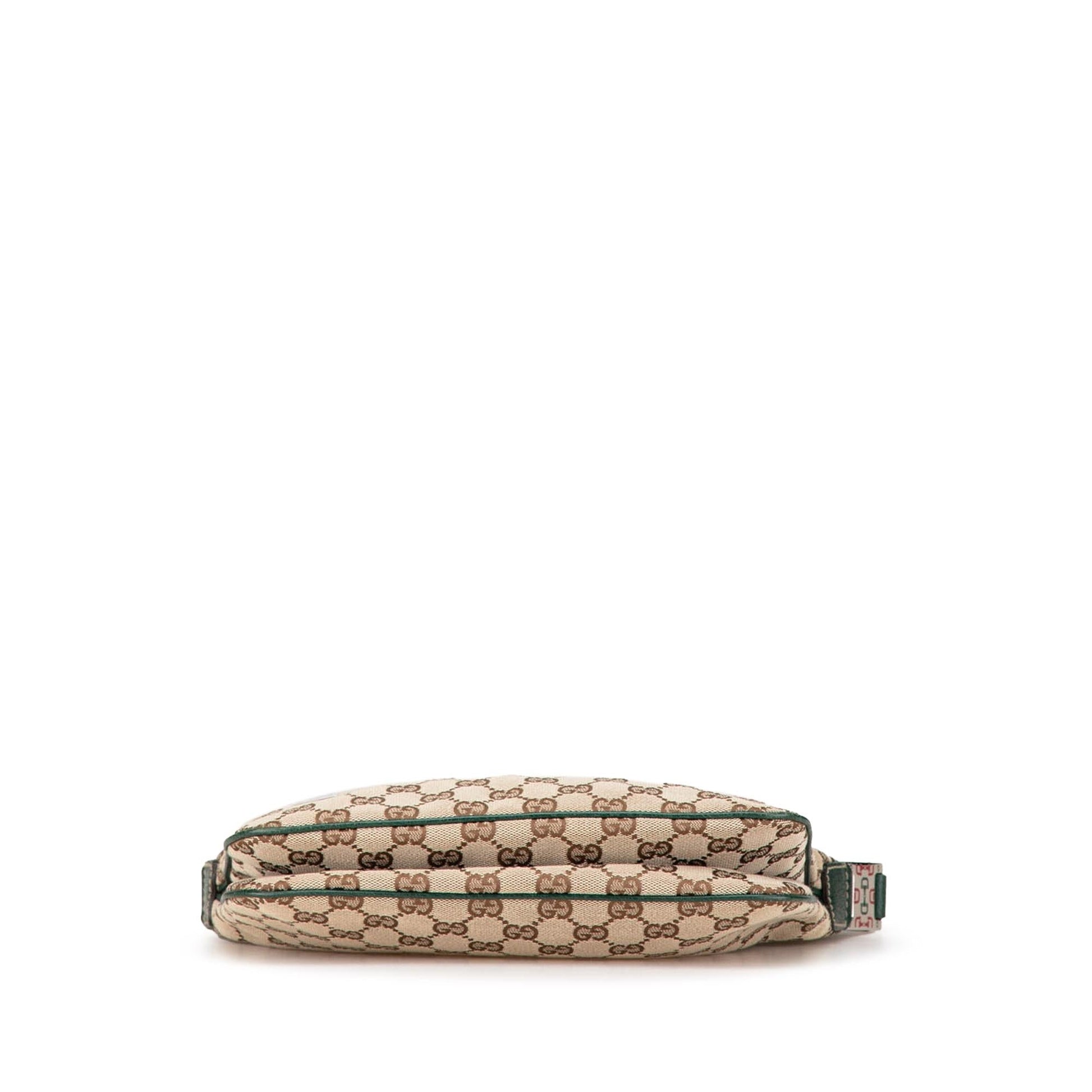 Gucci GG Pop Web Canvas Calf Brown Shoulder Bag