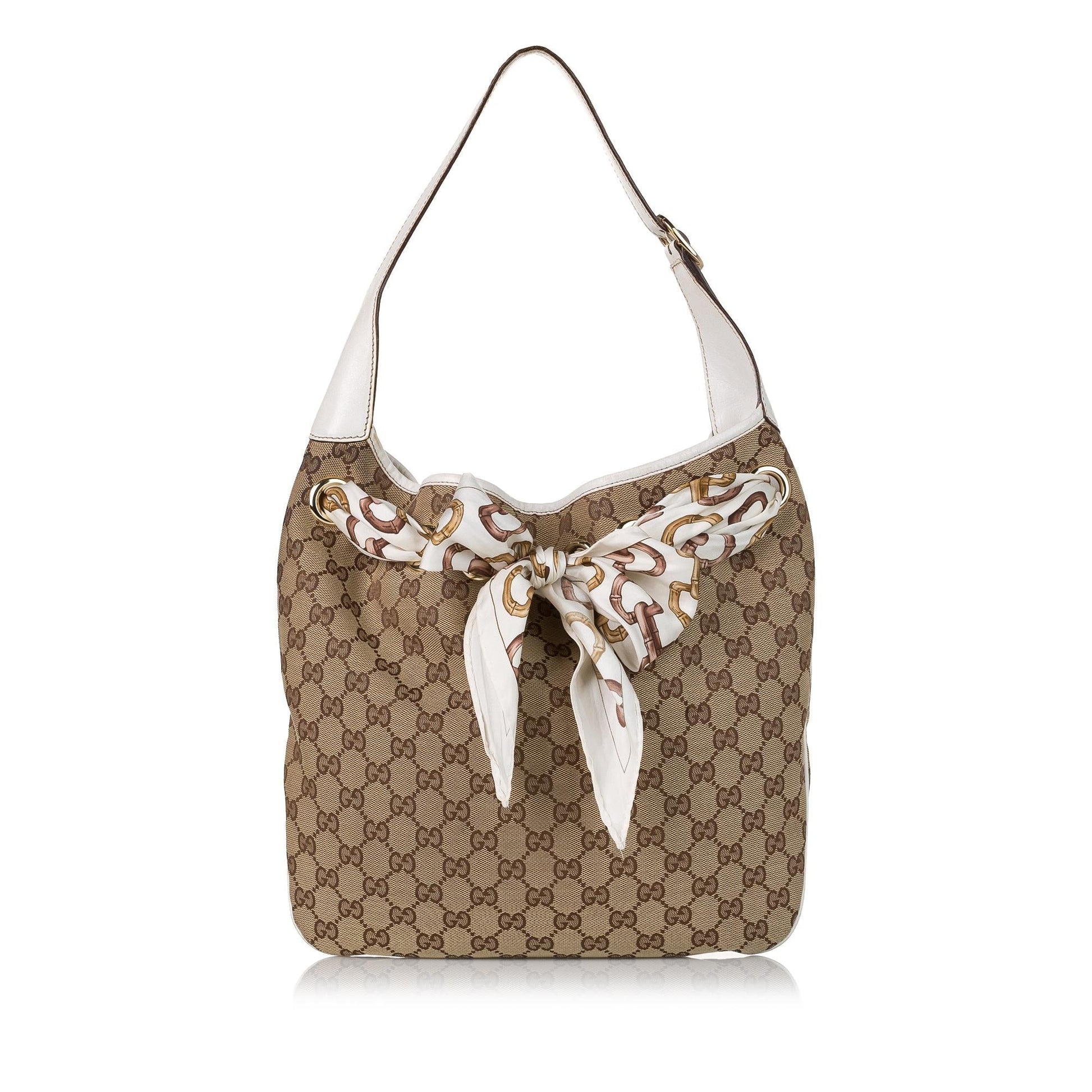 Gucci GG Positano SHG Canvas Brown Tote Bag