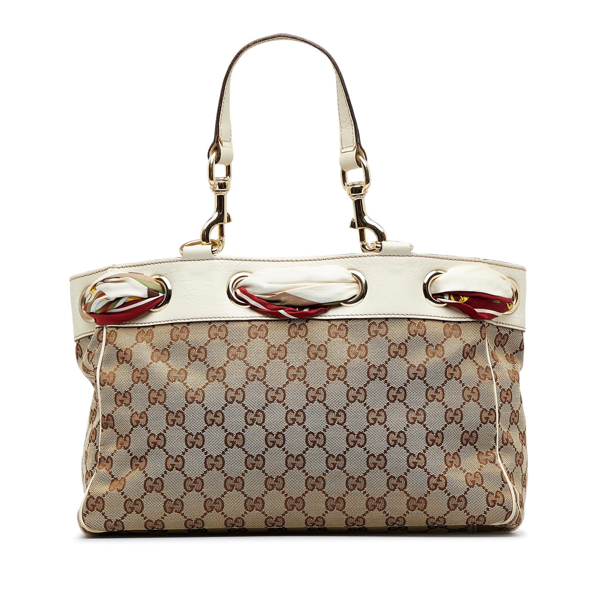 Gucci GG Positano SHG-1keonk Canvas Brown Tote Bag
