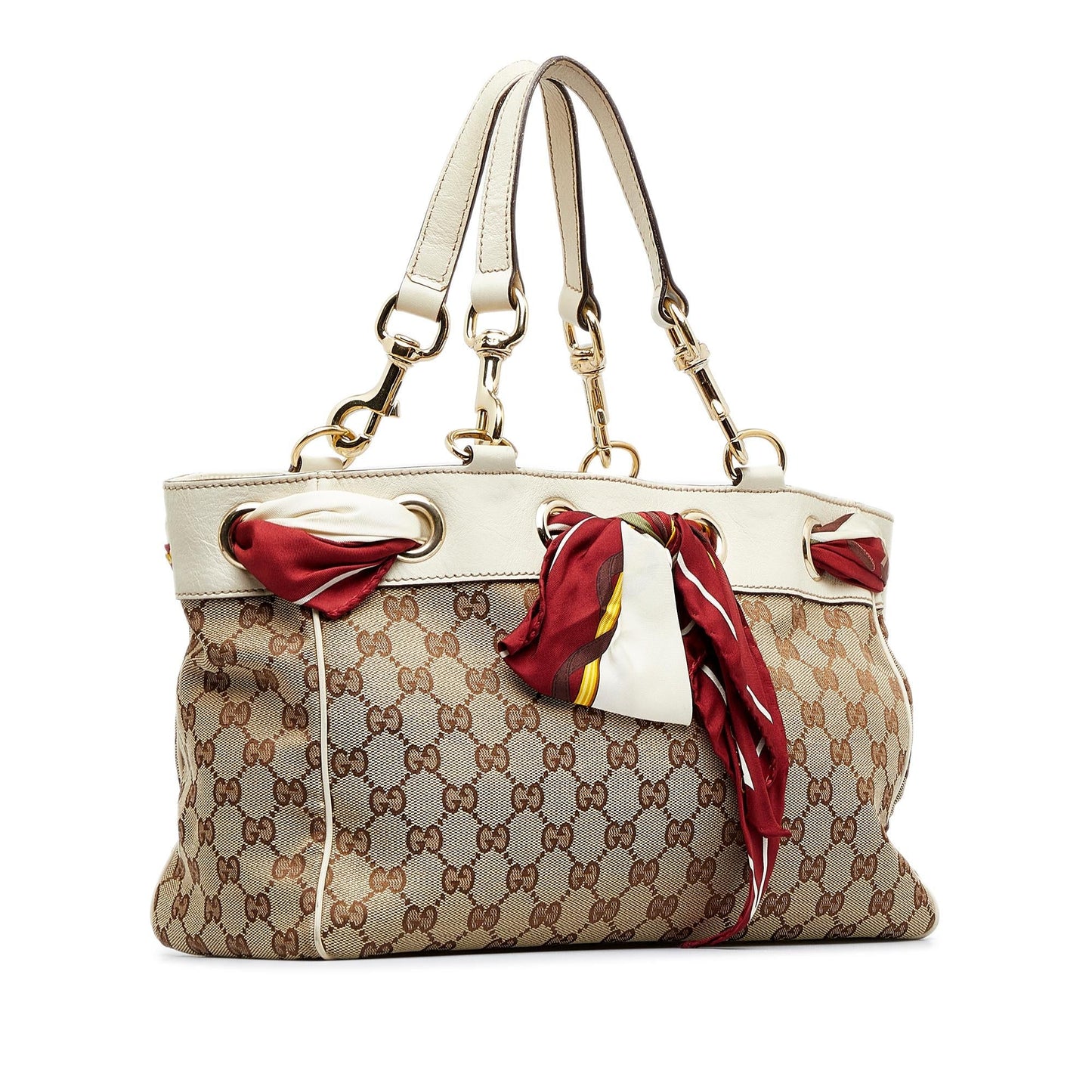 Gucci GG Positano SHG-1keonk Canvas Brown Tote Bag