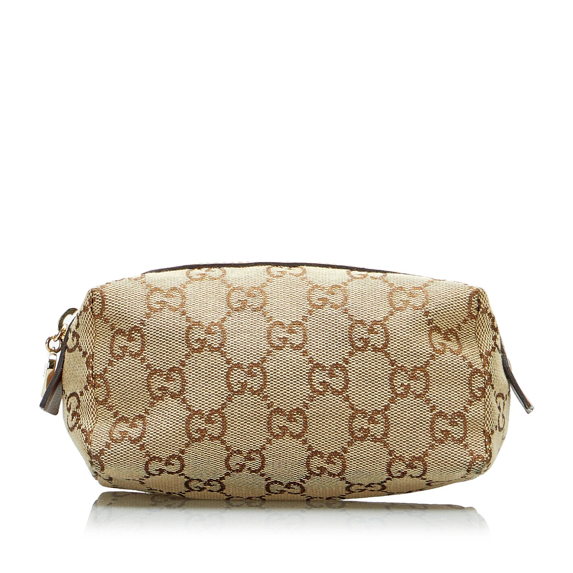 Gucci GG Pouch SHG-r3KPhH Canvas Brown Handbag