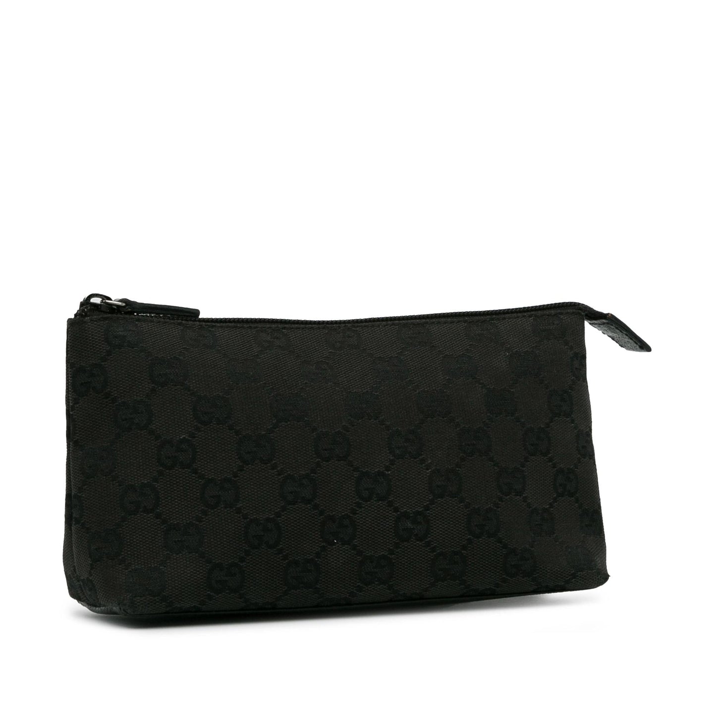 Gucci GG Pouch SHG-bbTAUq Canvas Black Handbag