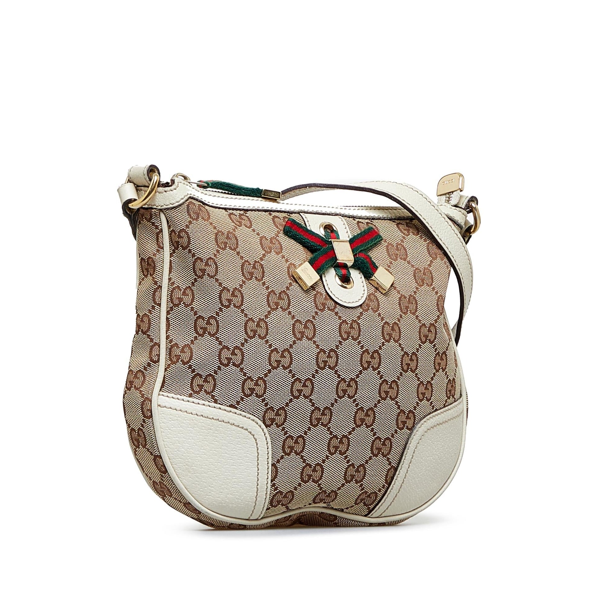 Gucci GG Princy SHG-8eBInM Canvas Calf Brown Crossbody Bag