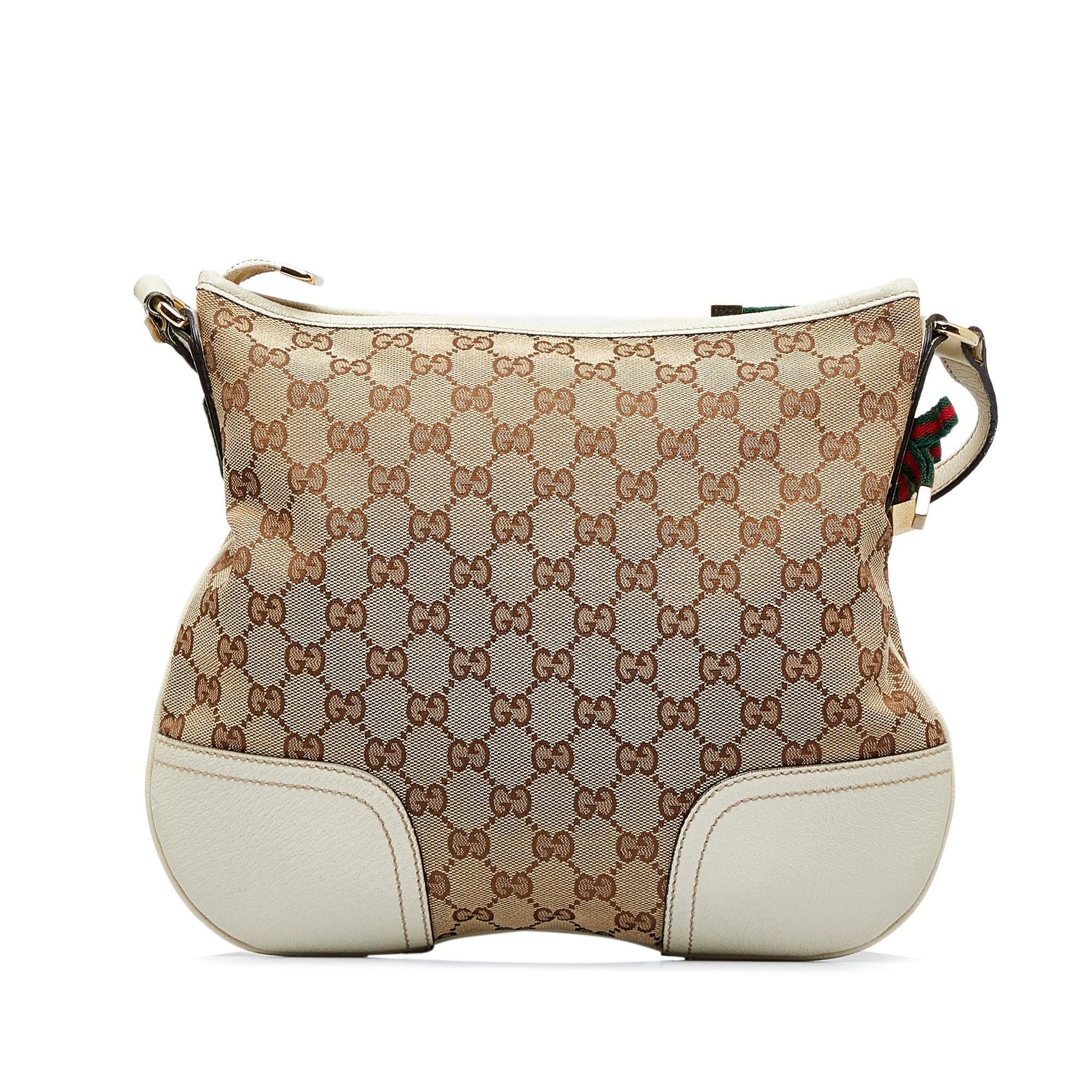 Gucci GG Princy SHG-Ny1Zt1 Canvas Calf Brown Crossbody Bag