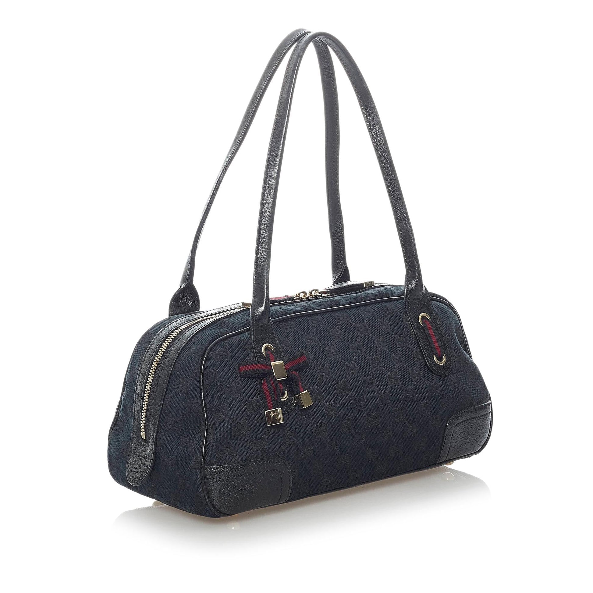 Gucci GG Princy SHG Canvas Black Shoulder Bag 6