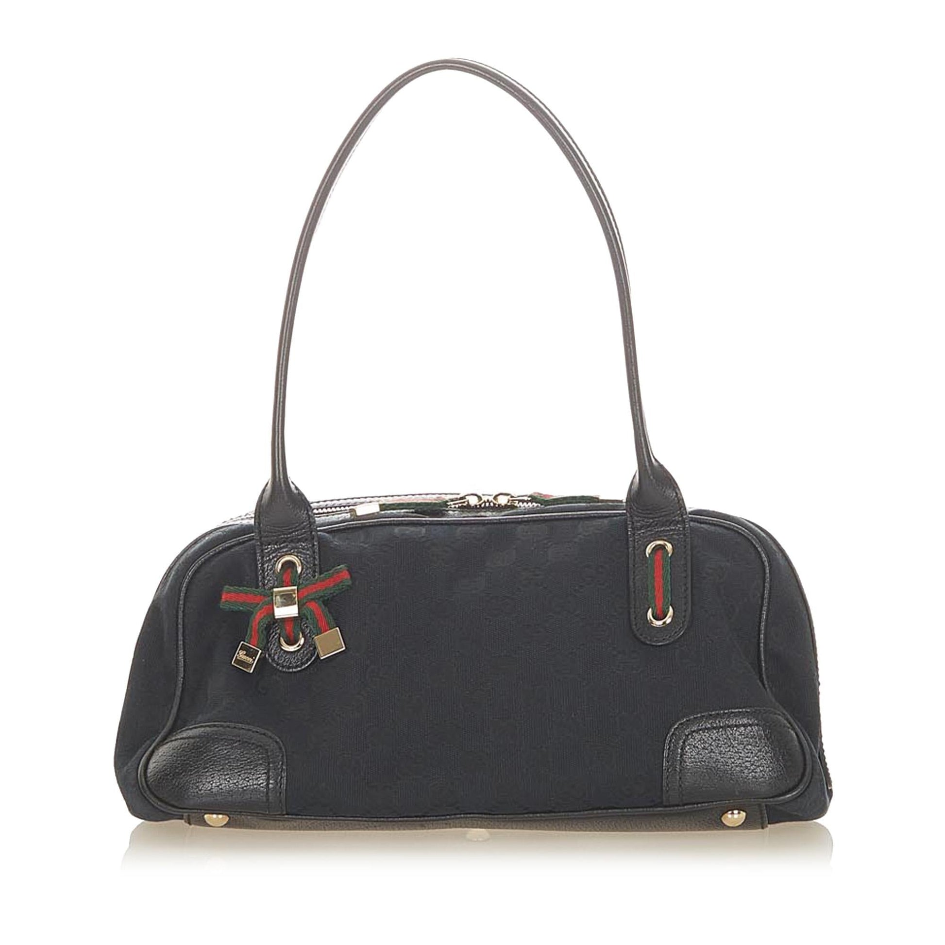 Gucci GG Princy SHG Canvas Black Shoulder Bag 7