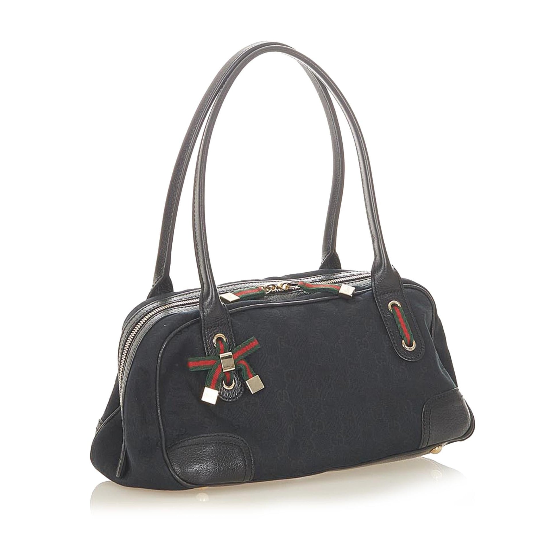 Gucci GG Princy SHG Canvas Black Shoulder Bag 7