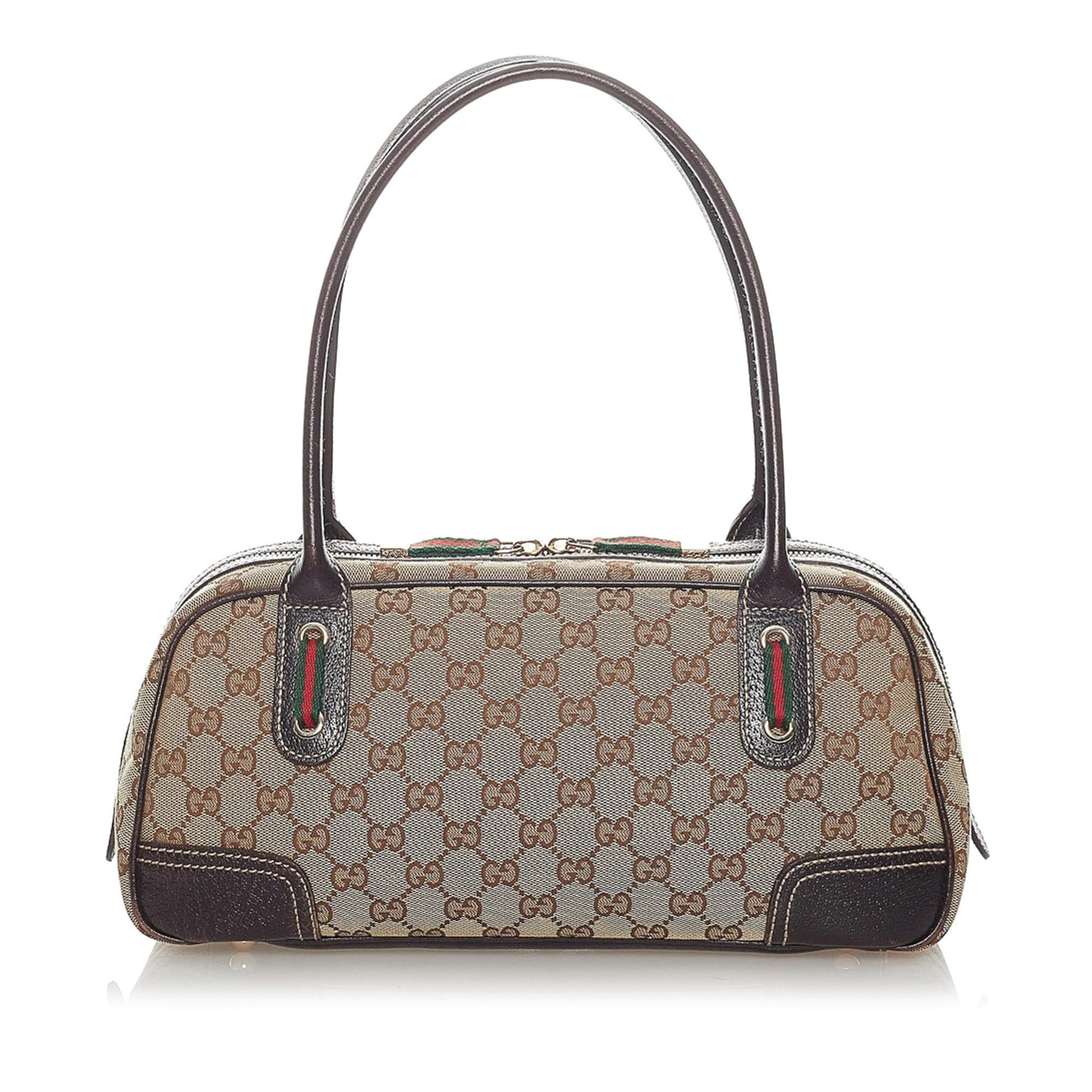 Gucci GG Princy SHG Canvas Brown Shoulder Bag 9