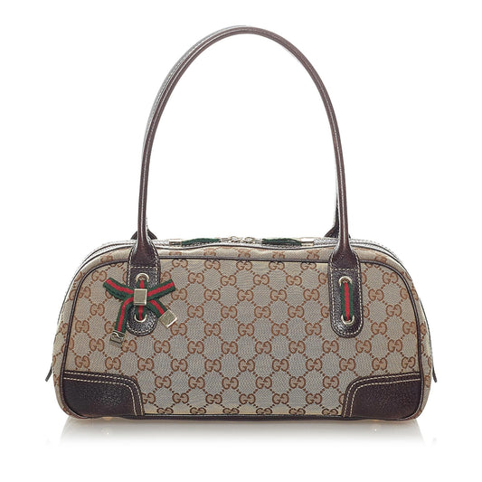 Gucci GG Princy SHG Canvas Brown Shoulder Bag 9
