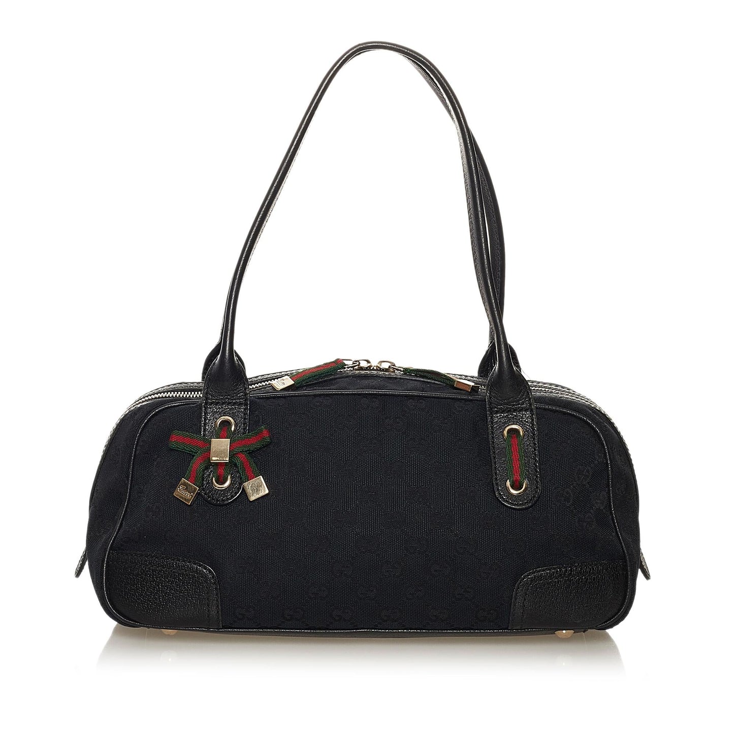 Gucci GG Princy SHG Canvas Calf Black Shoulder Bag