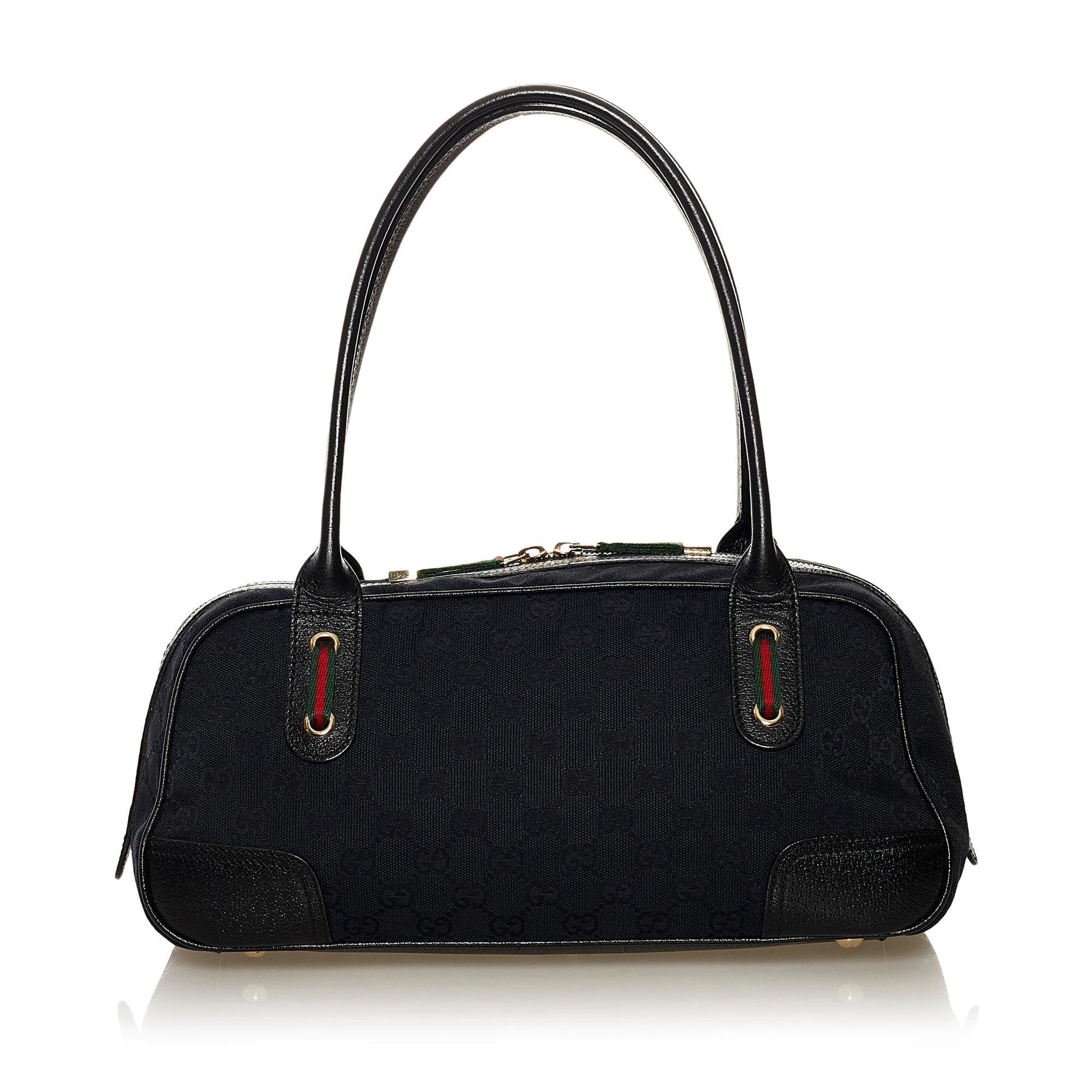 Gucci GG Princy SHG Canvas Black Shoulder Bag