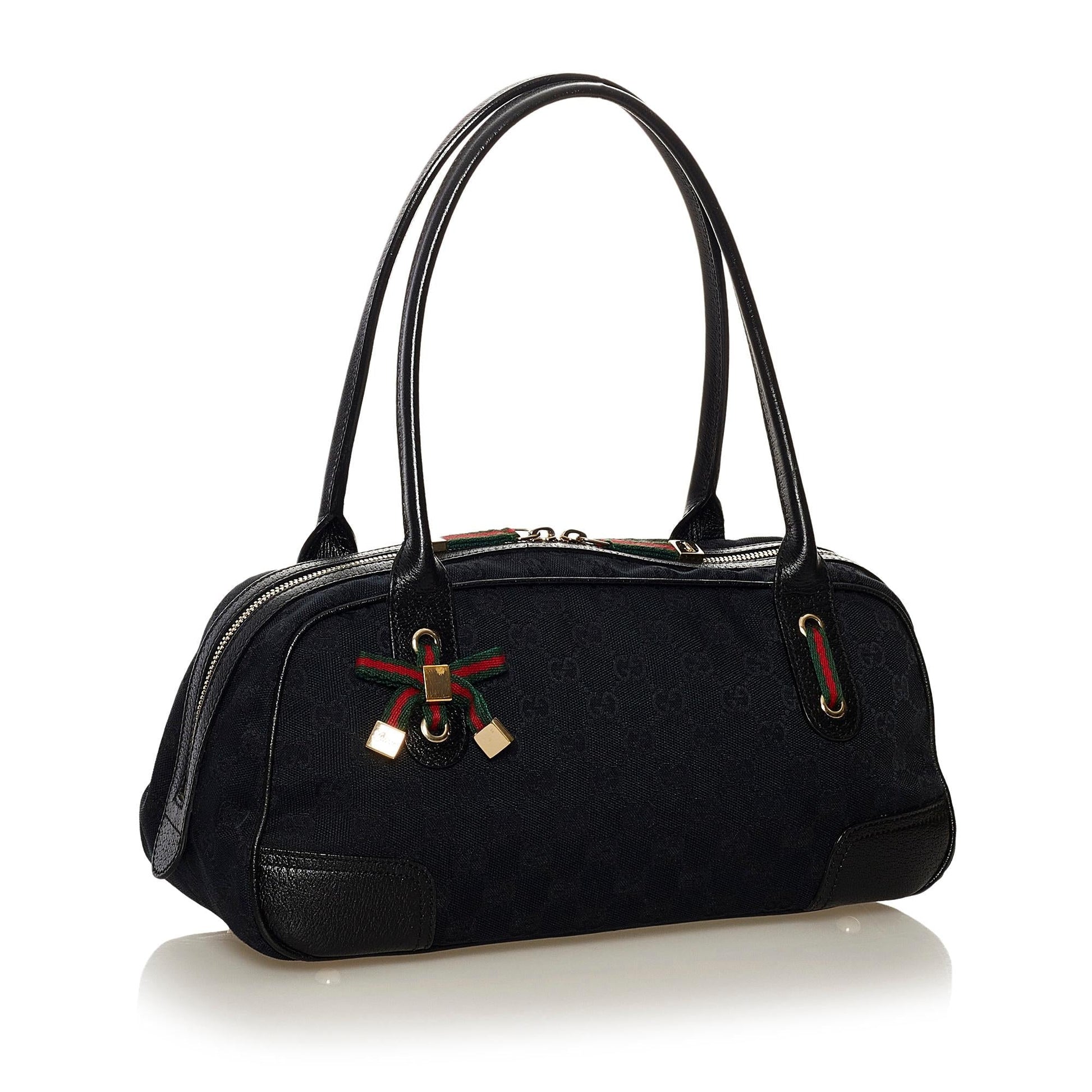 Gucci GG Princy SHG Canvas Black Shoulder Bag