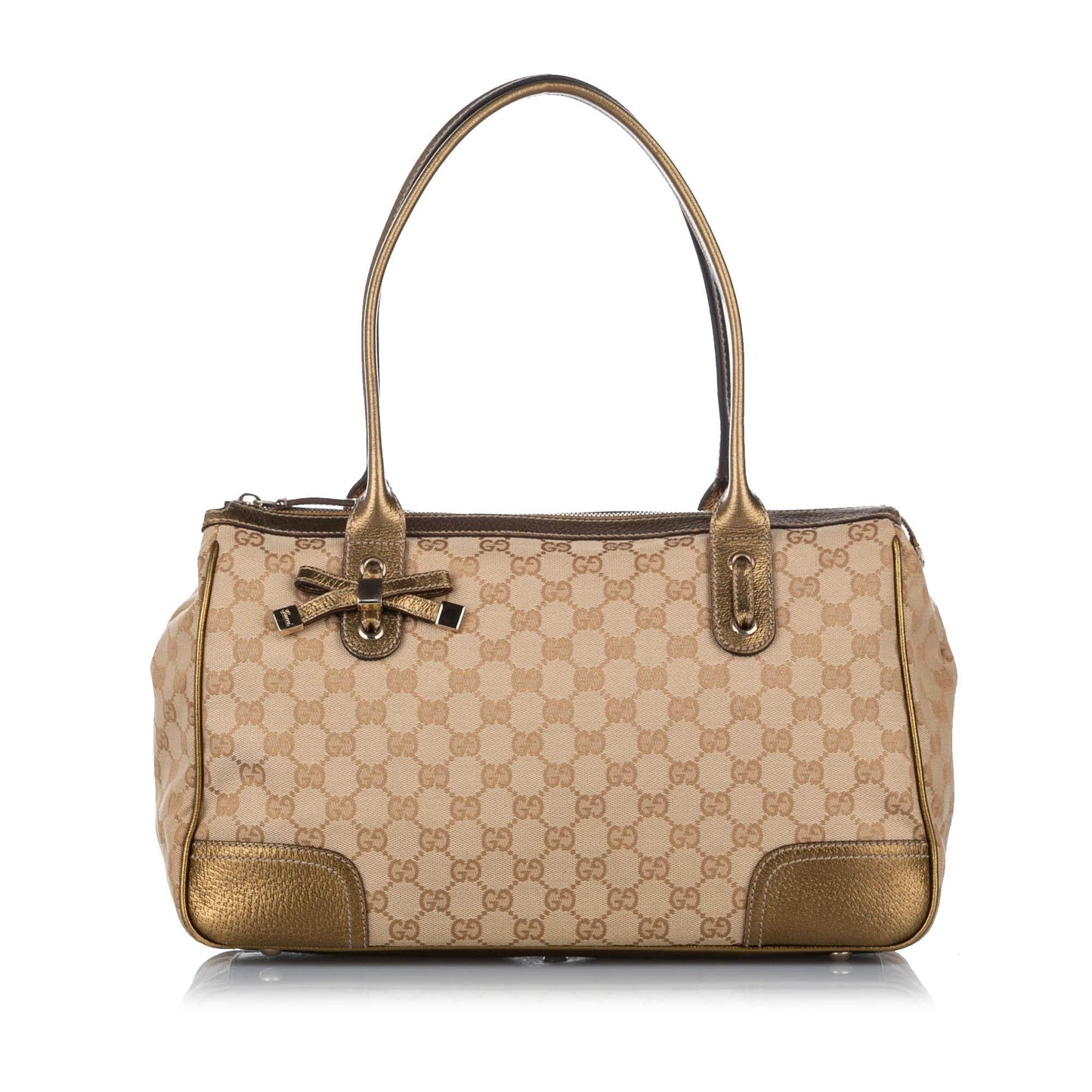 Gucci GG Princy SHG Canvas Brown Gold Shoulder Bag