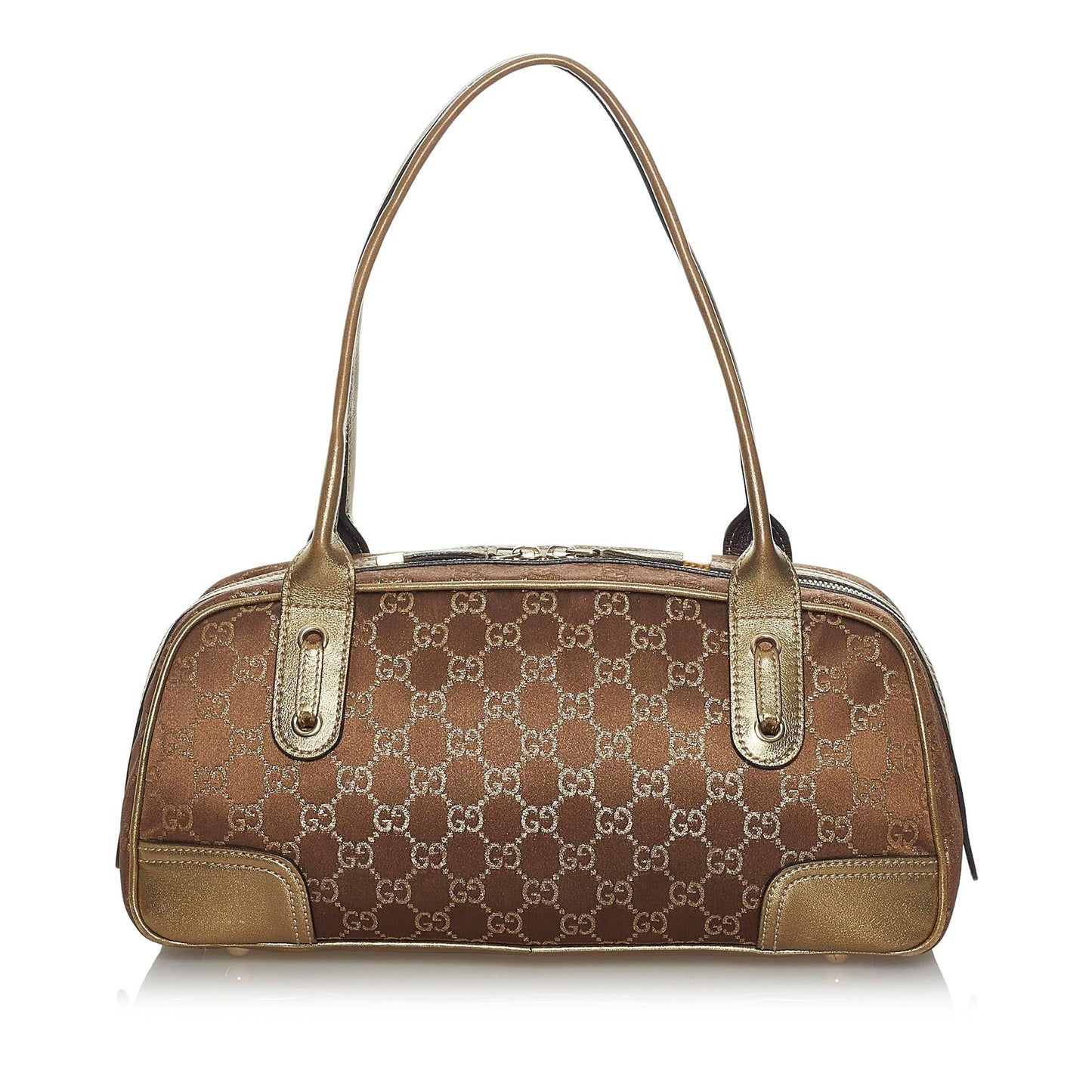 Gucci GG Princy SHG Canvas Brown Gold Shoulder Bag Bag Shg