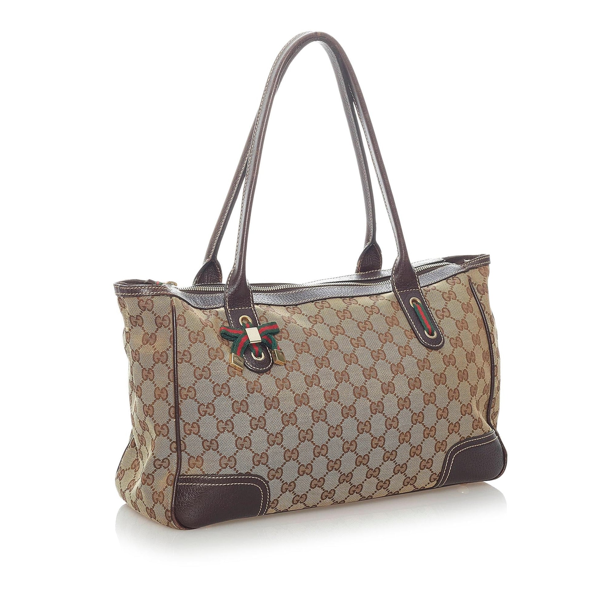 Gucci GG Princy SHG Canvas Brown Shoulder Bag Bag Shg