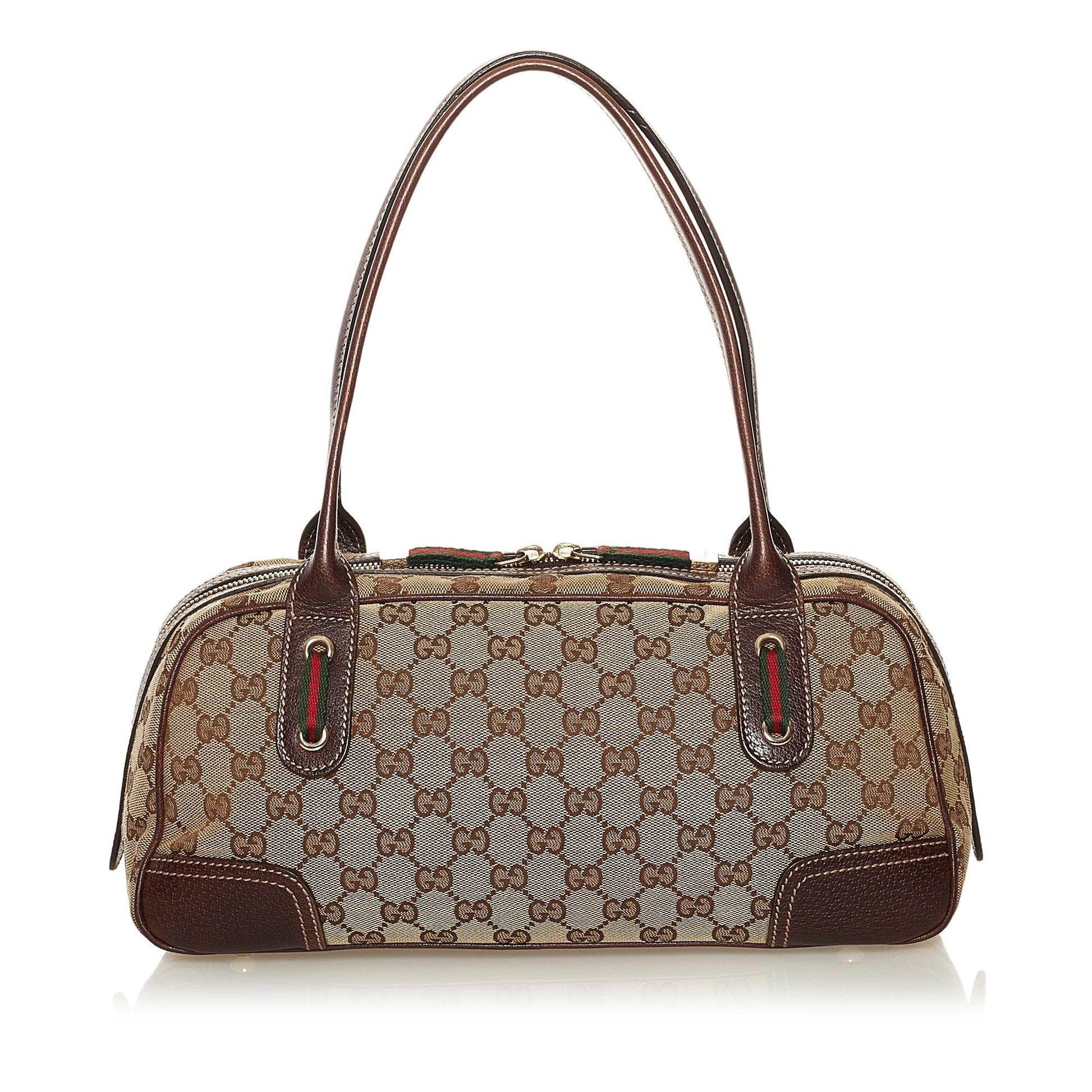 Gucci GG Princy SHG Canvas Brown Shoulder Bag 4