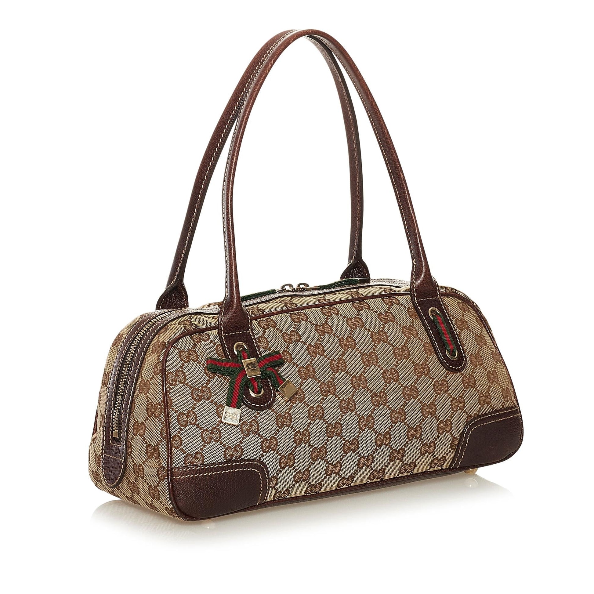 Gucci GG Princy SHG Canvas Brown Shoulder Bag 4