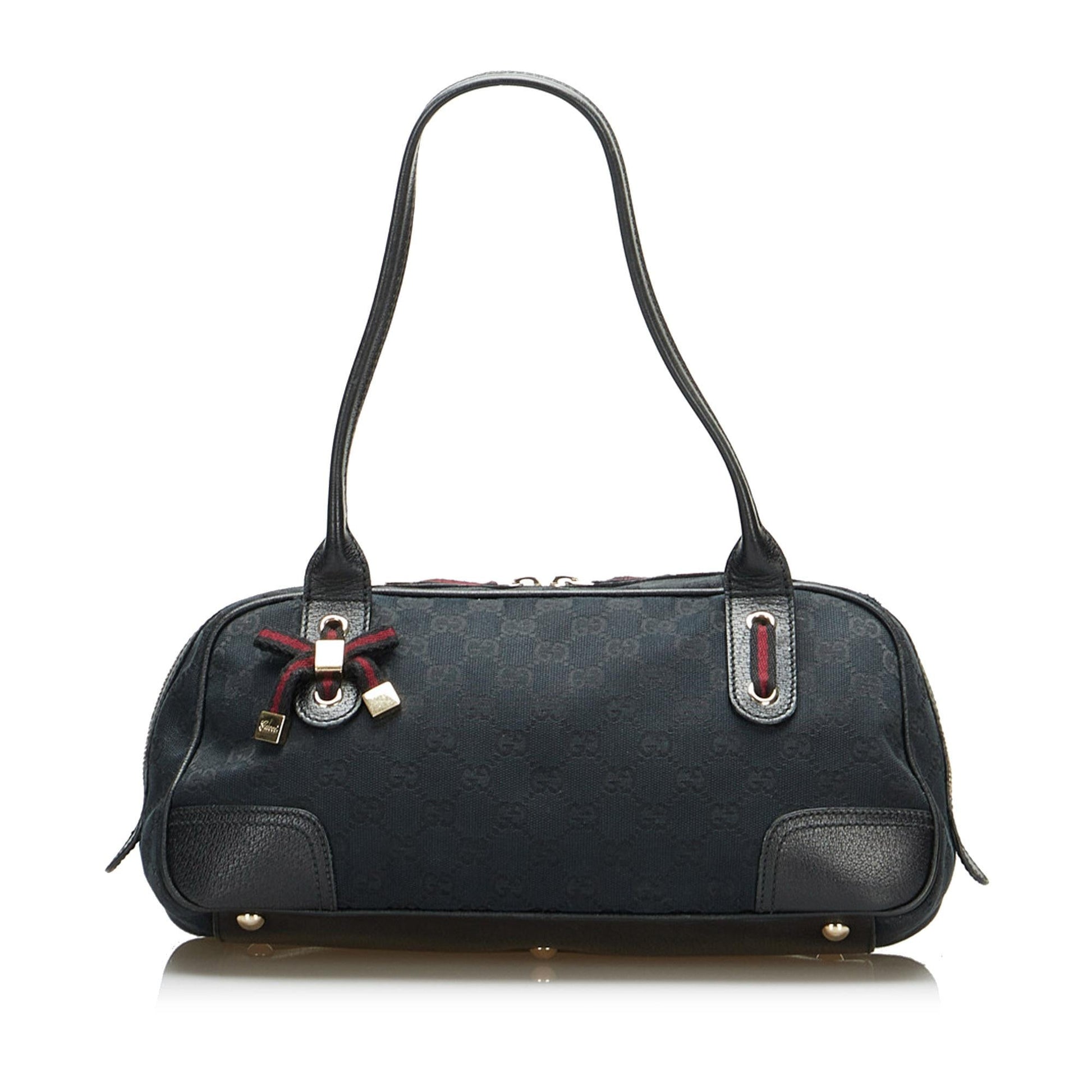 Gucci GG Princy SHG-Fs1u1R Canvas Black Shoulder Bag