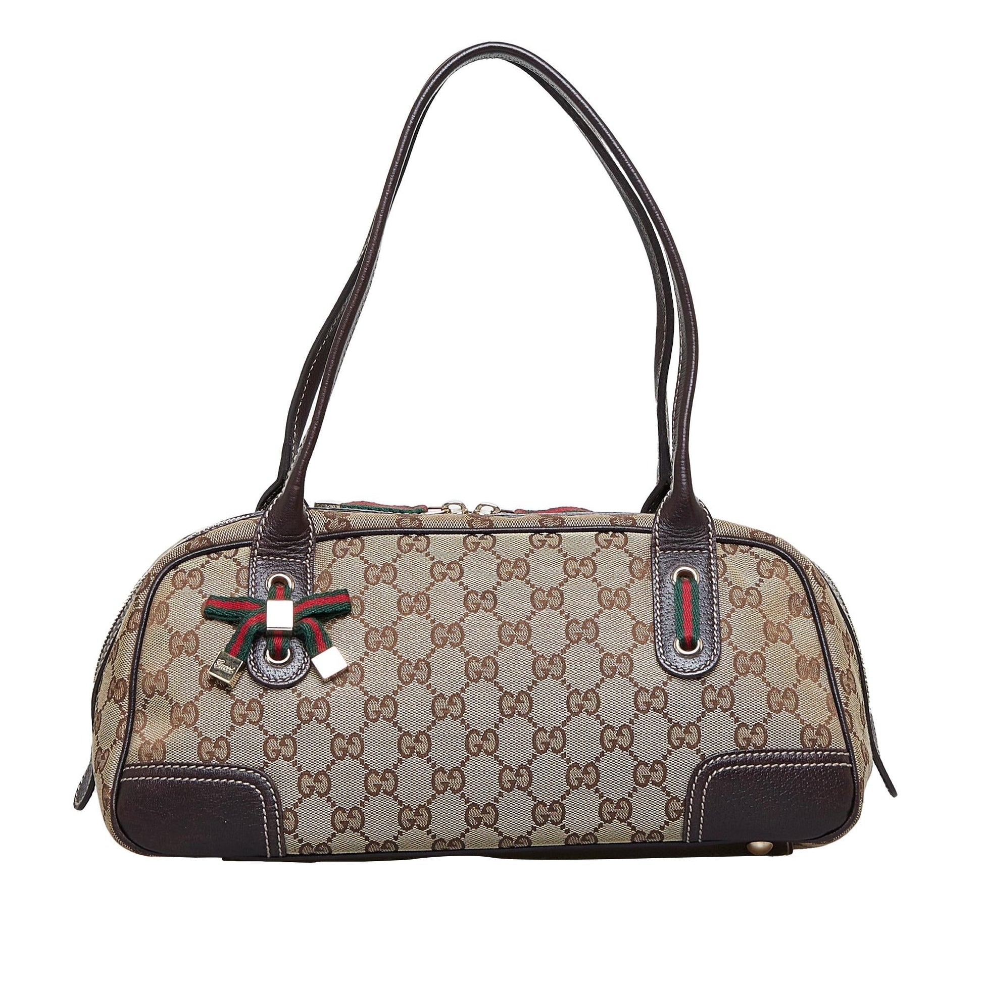 Gucci GG Princy SHG-MCDNu0 Canvas Brown Shoulder Bag
