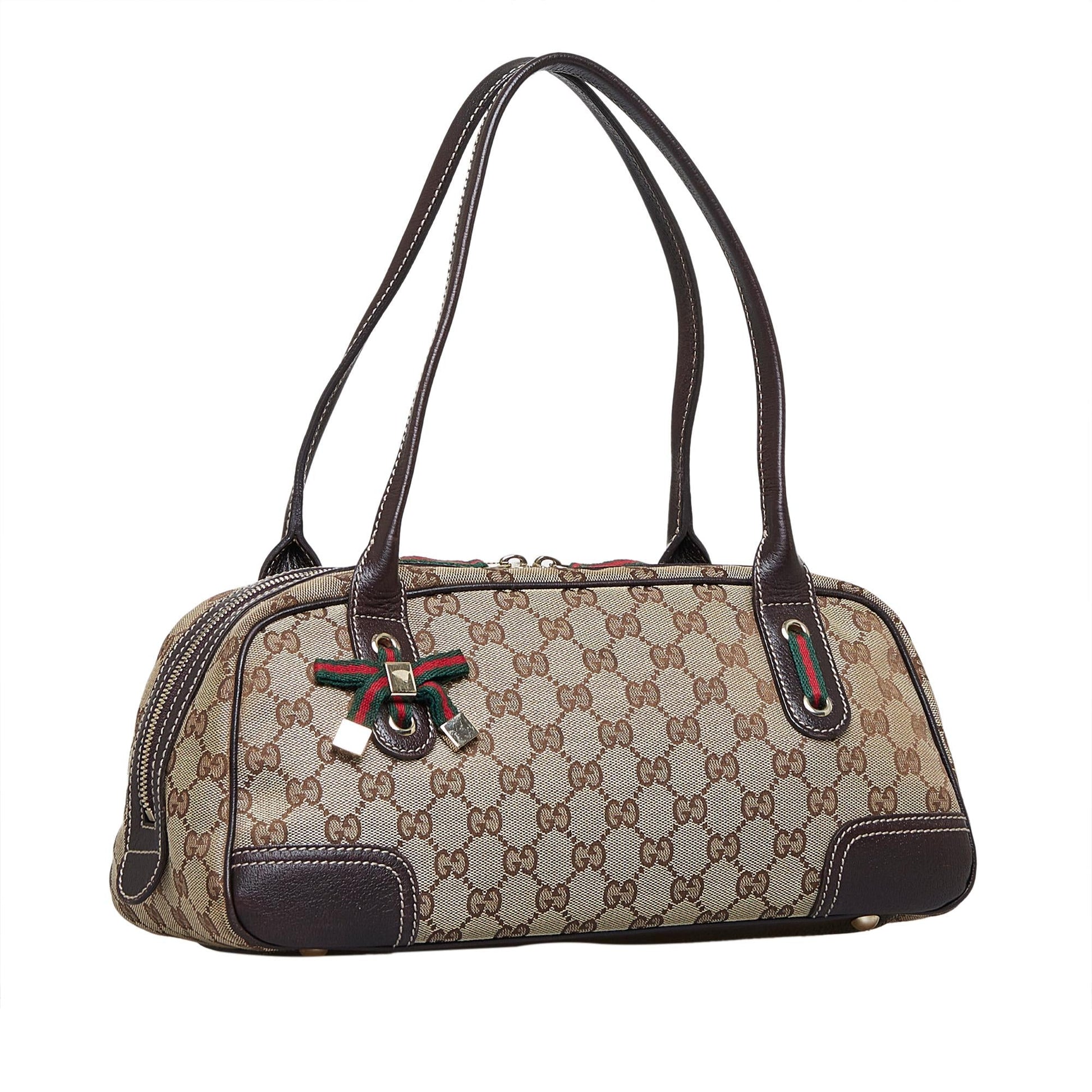 Gucci GG Princy SHG-MCDNu0 Canvas Brown Shoulder Bag
