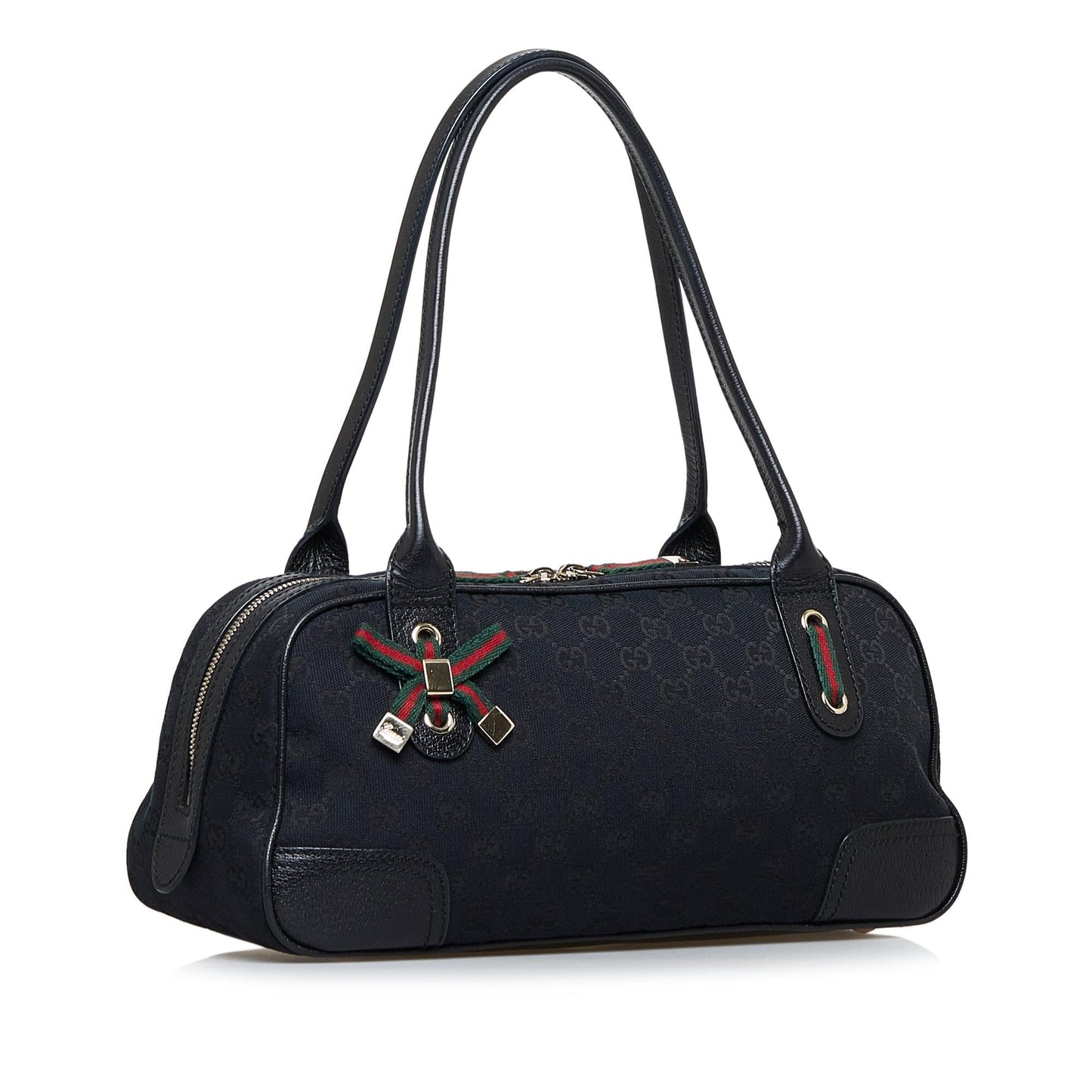 Gucci GG Princy SHG-JUvmyf Canvas Black Shoulder Bag