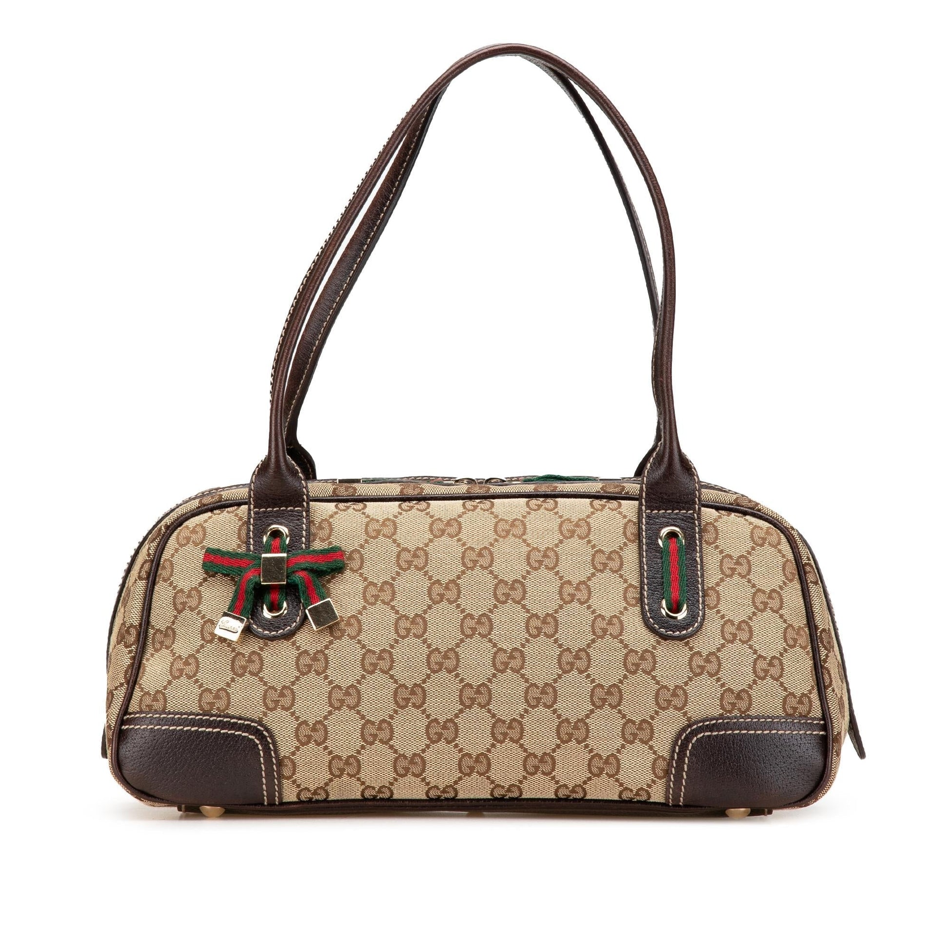 Gucci GG Princy Canvas Calf Brown Shoulder Bag