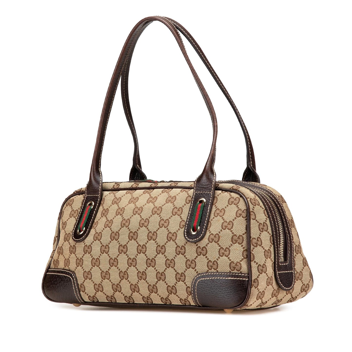 Gucci GG Princy Canvas Calf Brown Shoulder Bag