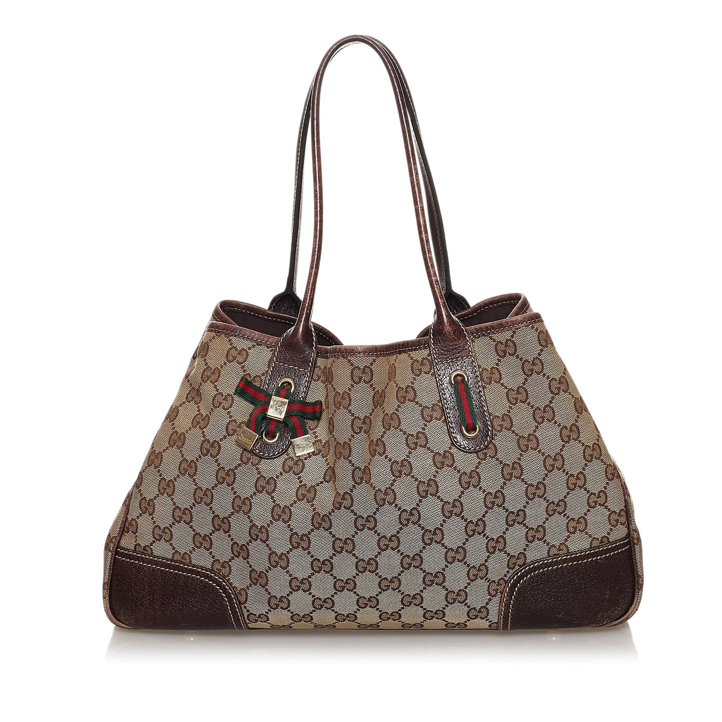 Gucci GG Princy SHG Canvas Brown Tote Bag 6
