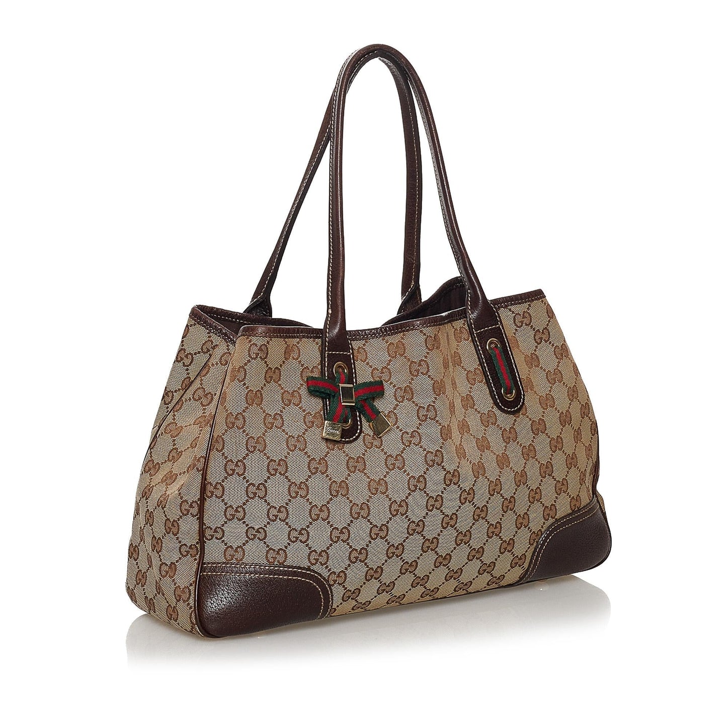 Gucci GG Princy SHG Canvas Brown Tote Bag 7