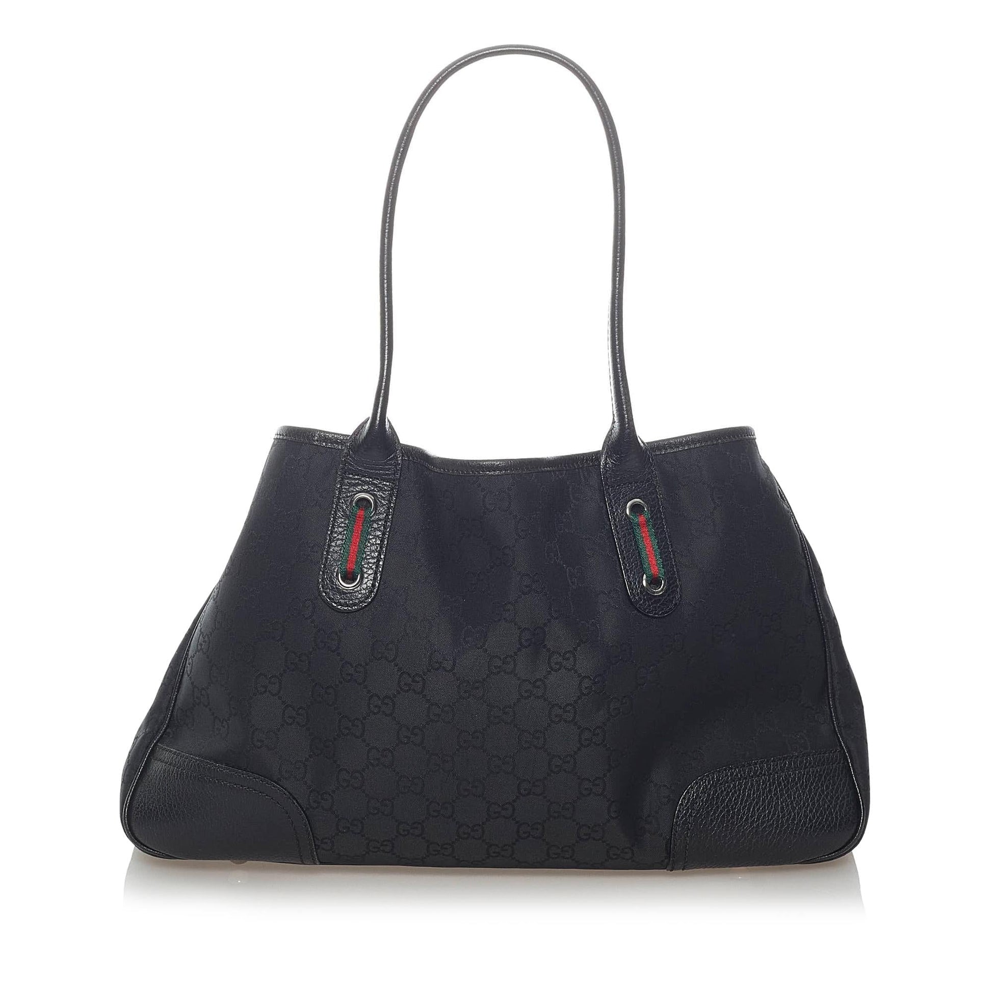 Gucci GG Princy SHG Canvas Black Tote Bag Bag Shg