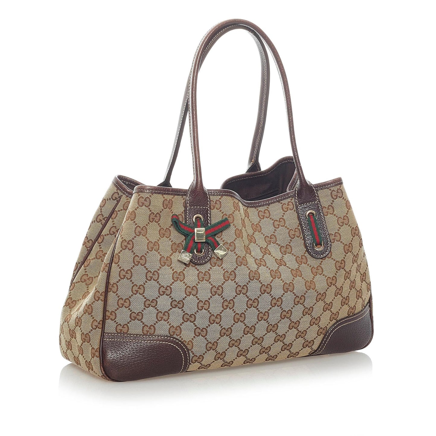 Gucci GG Princy SHG Canvas Brown Tote Bag