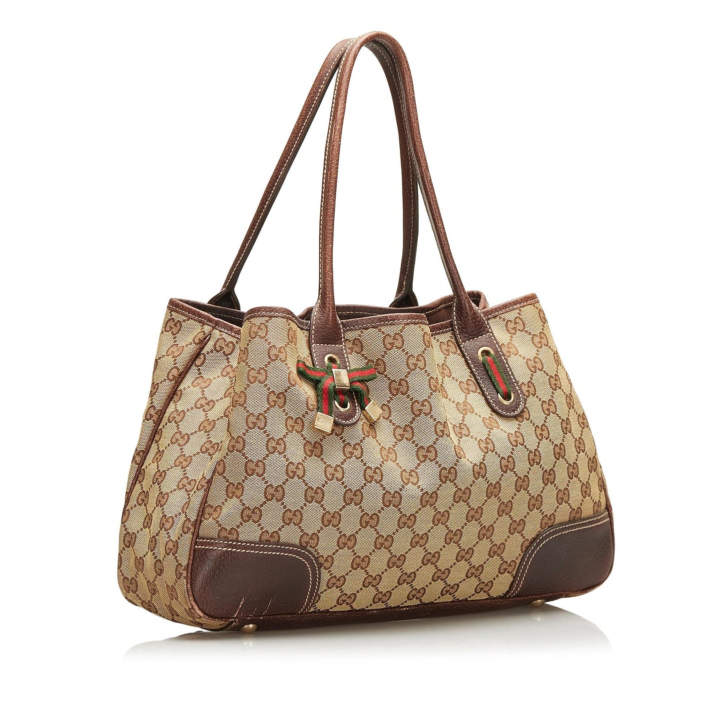 Gucci GG Princy SHG-r8NuVq Canvas Brown Tote Bag