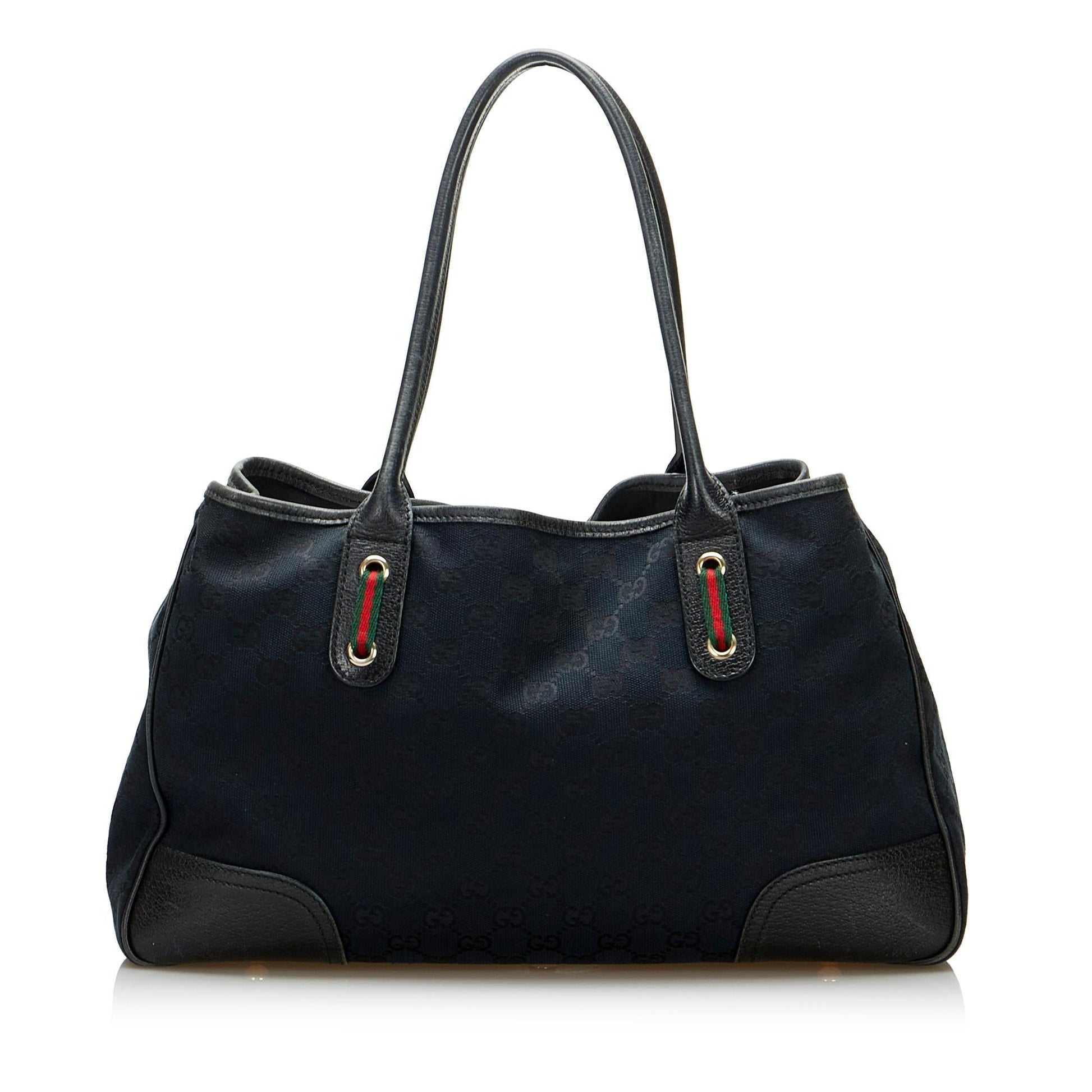 Gucci GG Princy SHG-sNc6Sn Canvas Black Tote Bag