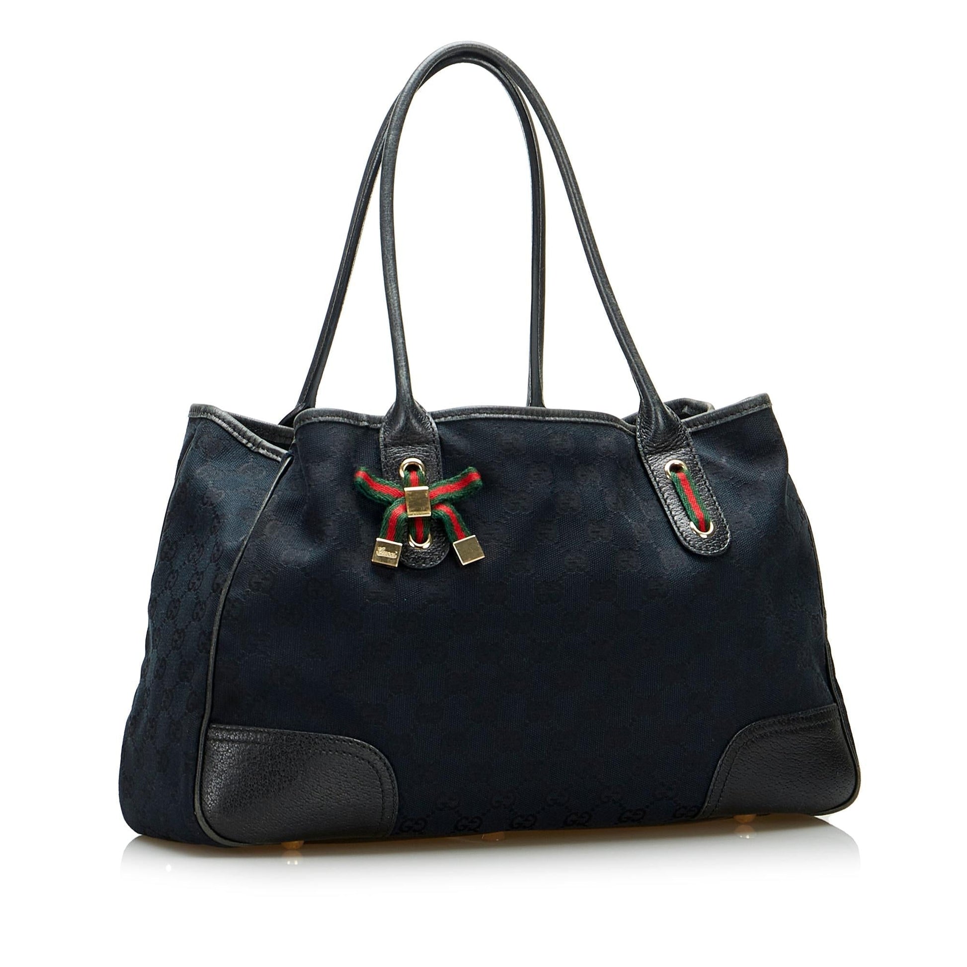Gucci GG Princy SHG-sNc6Sn Canvas Black Tote Bag