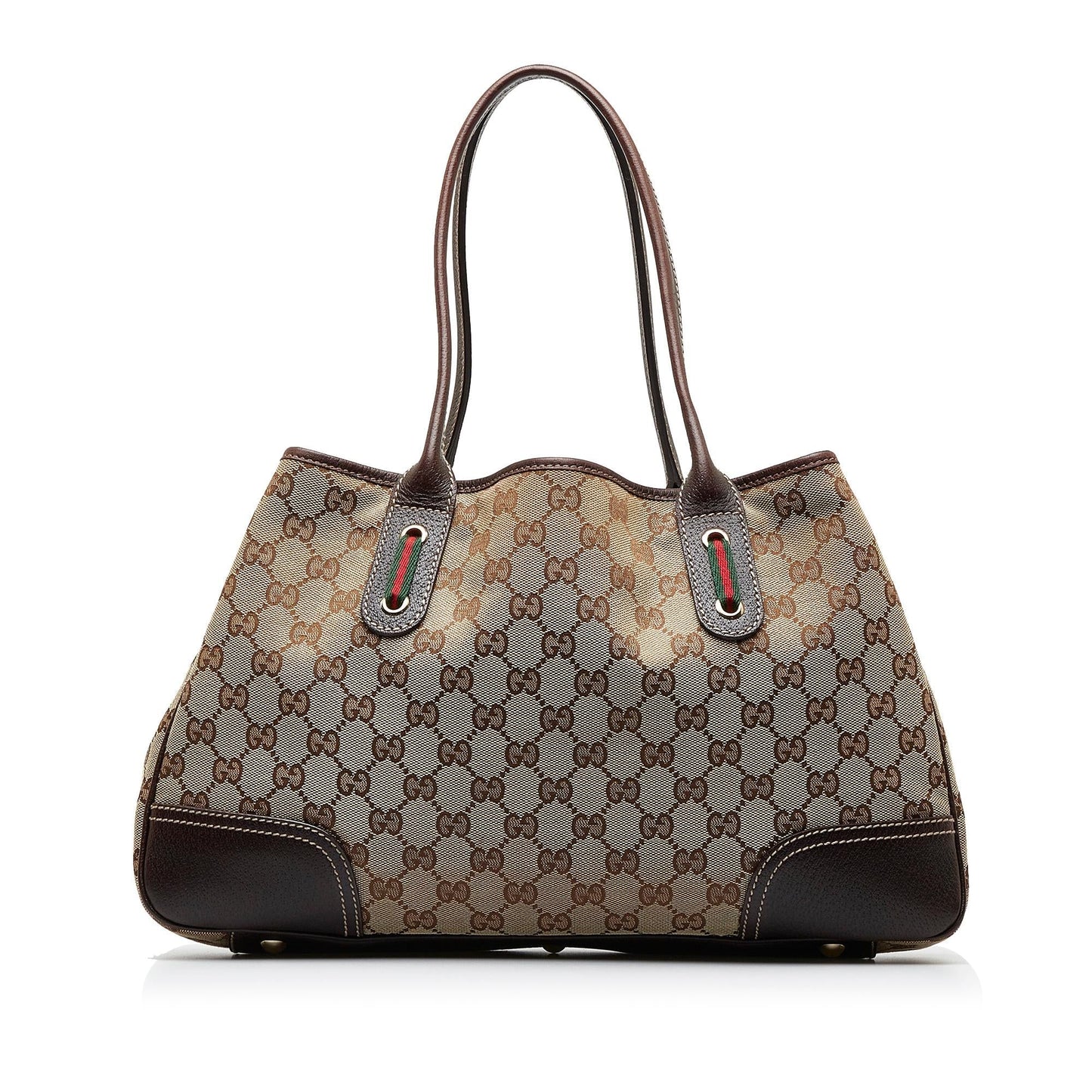 Gucci GG Princy SHG-CgZKf5 Canvas Calf Brown Tote Bag