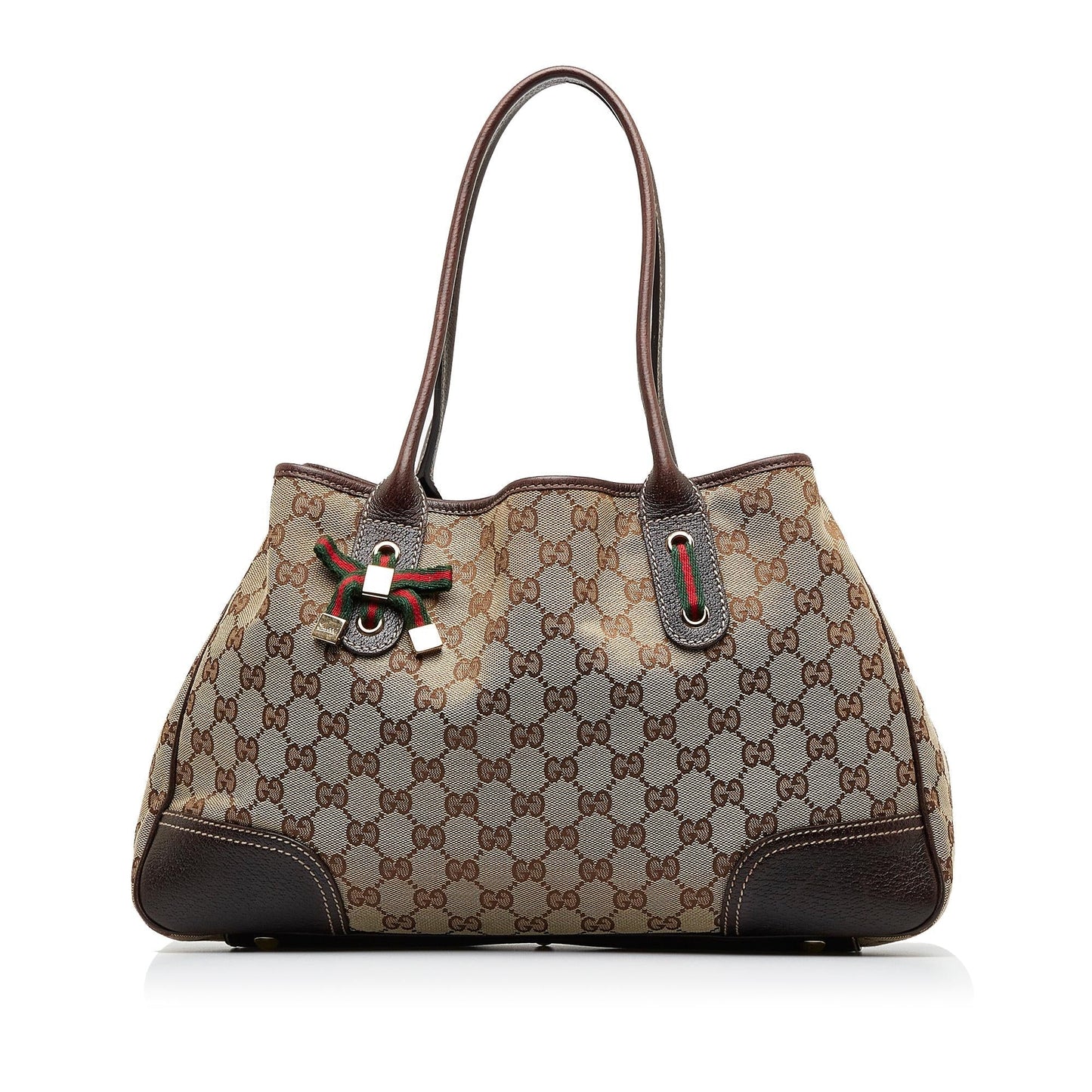 Gucci GG Princy SHG-CgZKf5 Canvas Calf Brown Tote Bag
