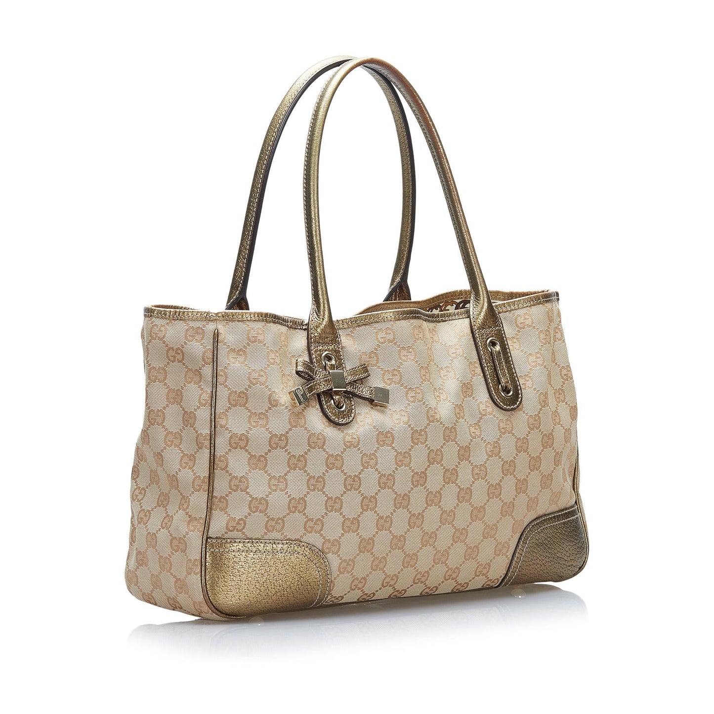 Gucci GG Princy SHG Canvas Brown Tote Bag 4