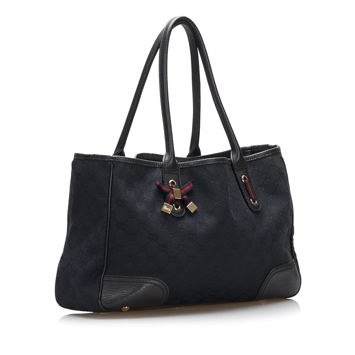 Gucci GG Princy SHG-1bUst1 Canvas Black Tote Bag