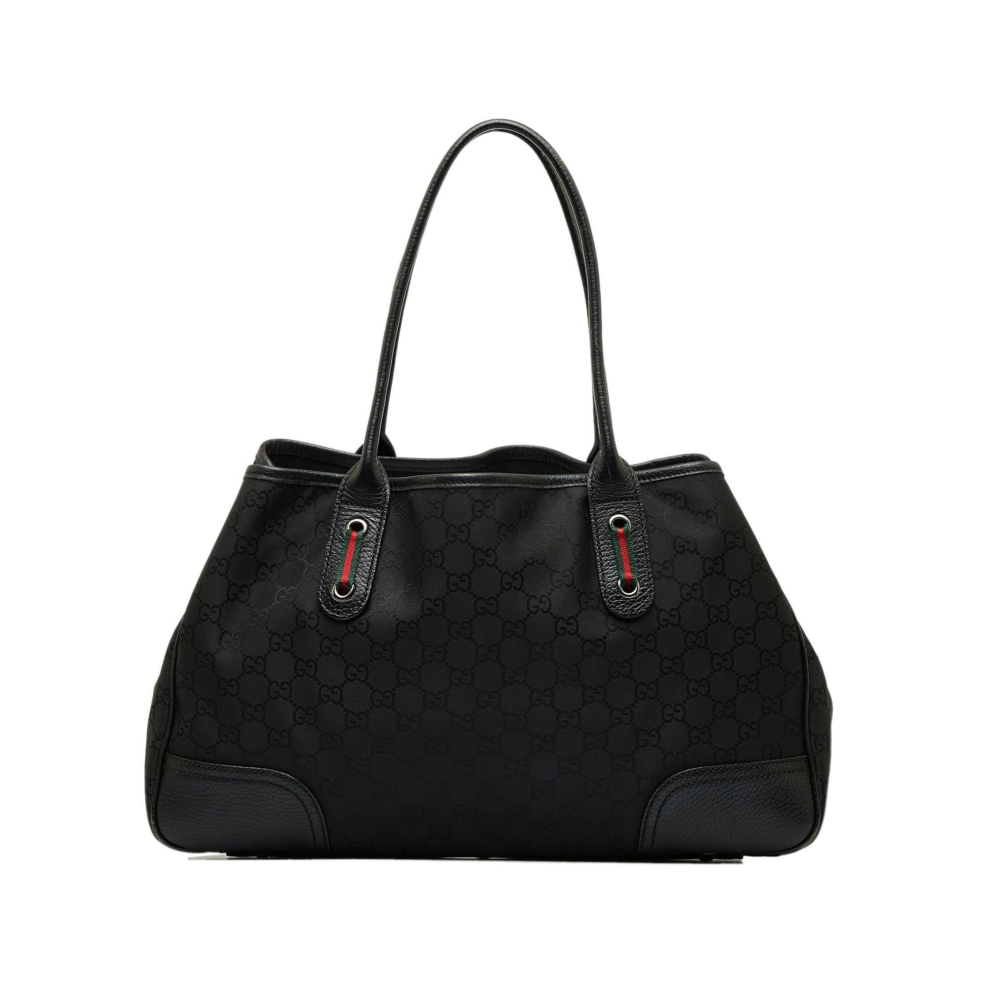 Gucci GG Princy SHG-dbmN4Q Canvas Black Tote Bag