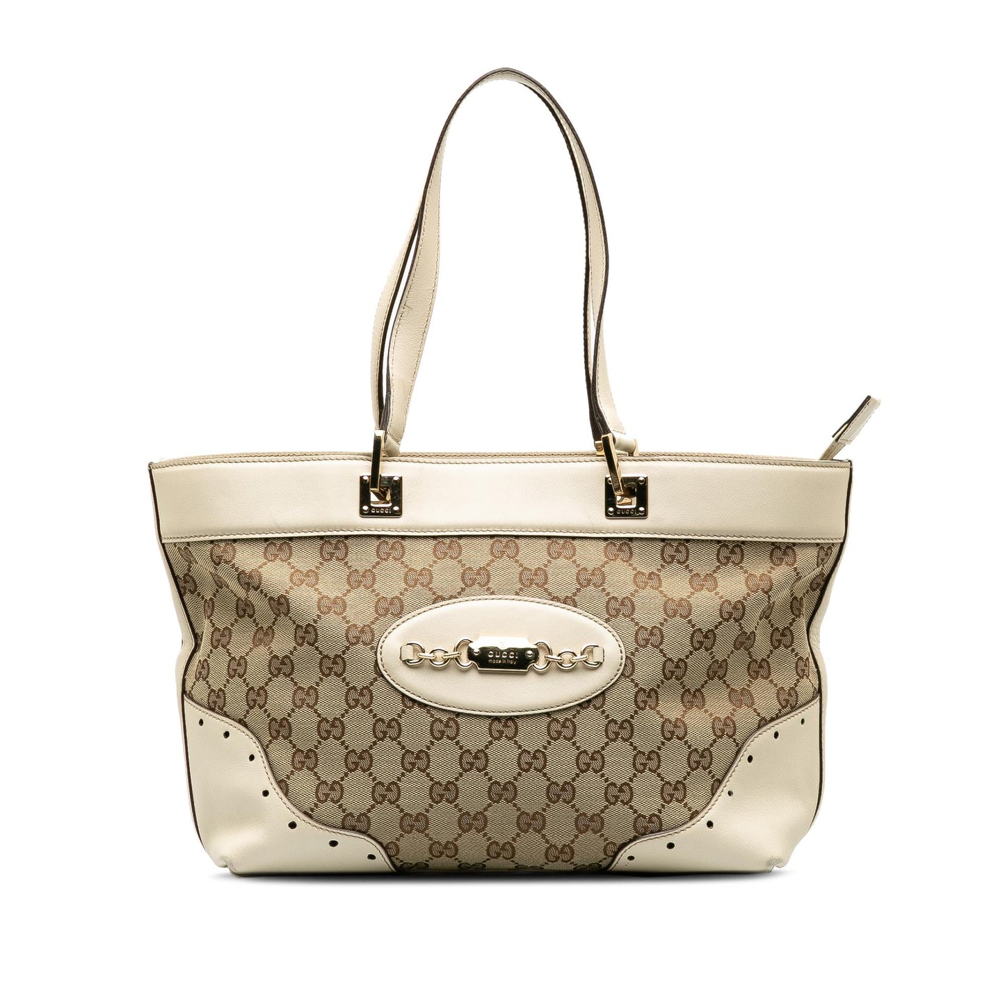 Gucci GG Punch SHG-9tCHfx Canvas Brown Tote Bag