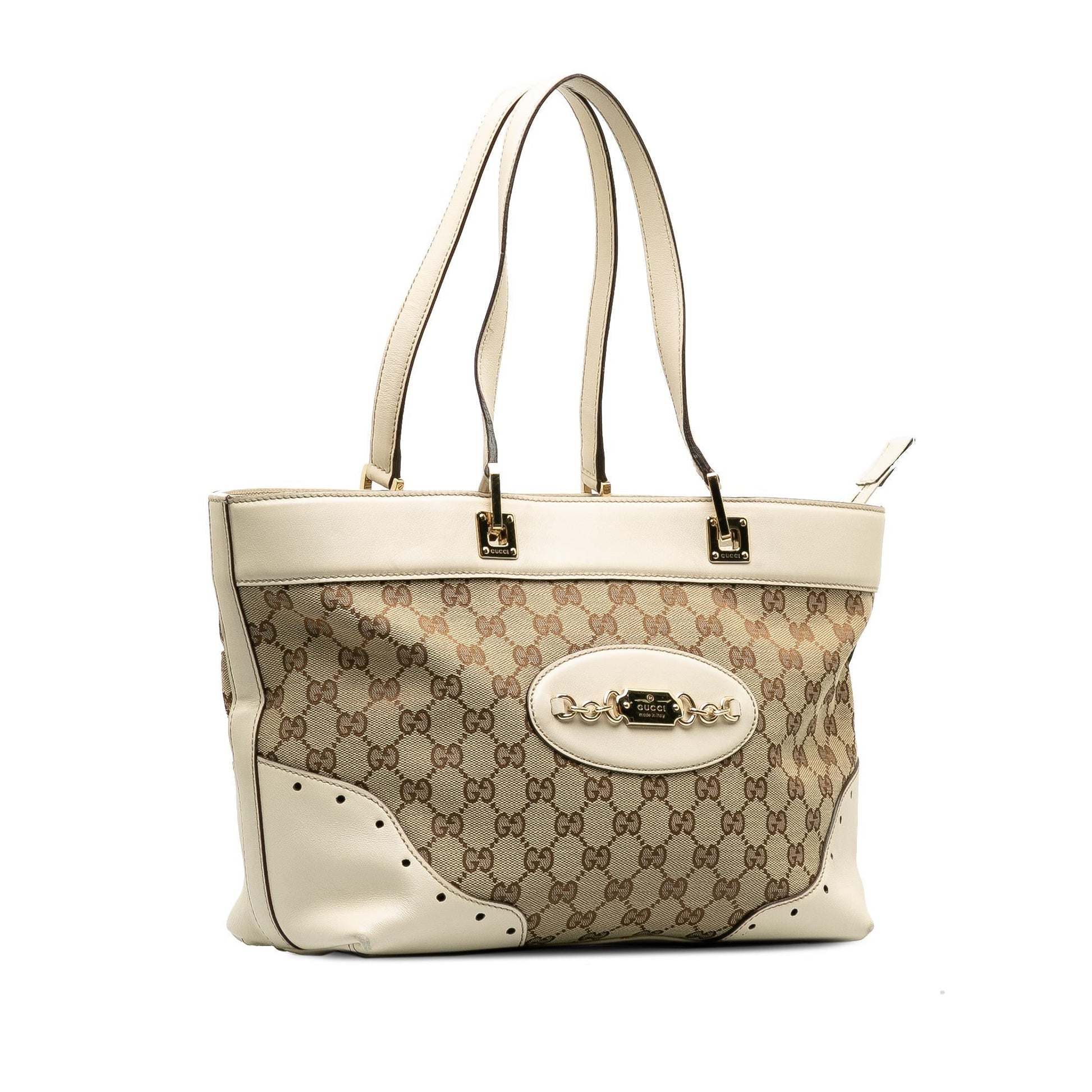 Gucci GG Punch SHG-9tCHfx Canvas Brown Tote Bag
