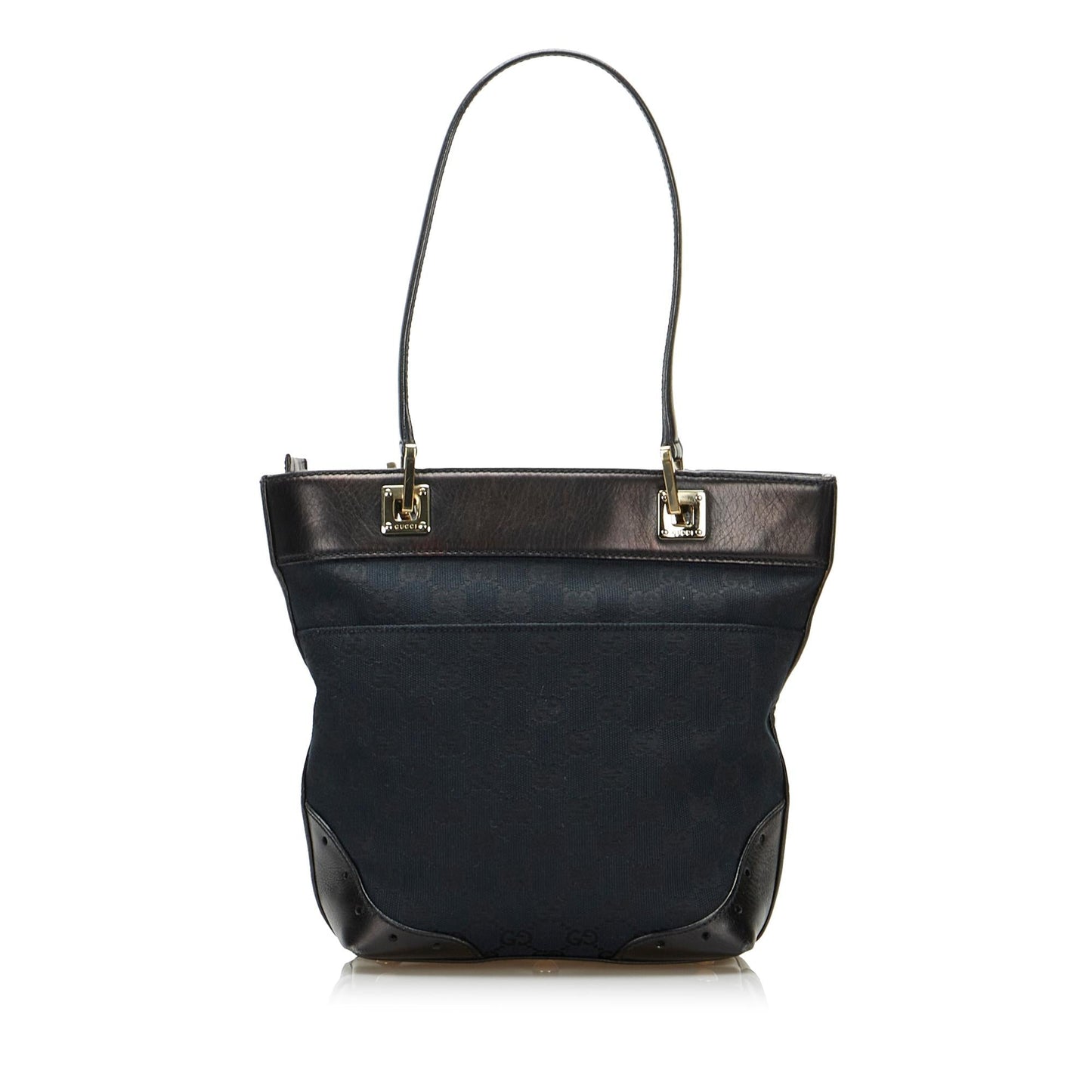 Gucci GG Punch SHG-HWN9UE Canvas Black Tote Bag