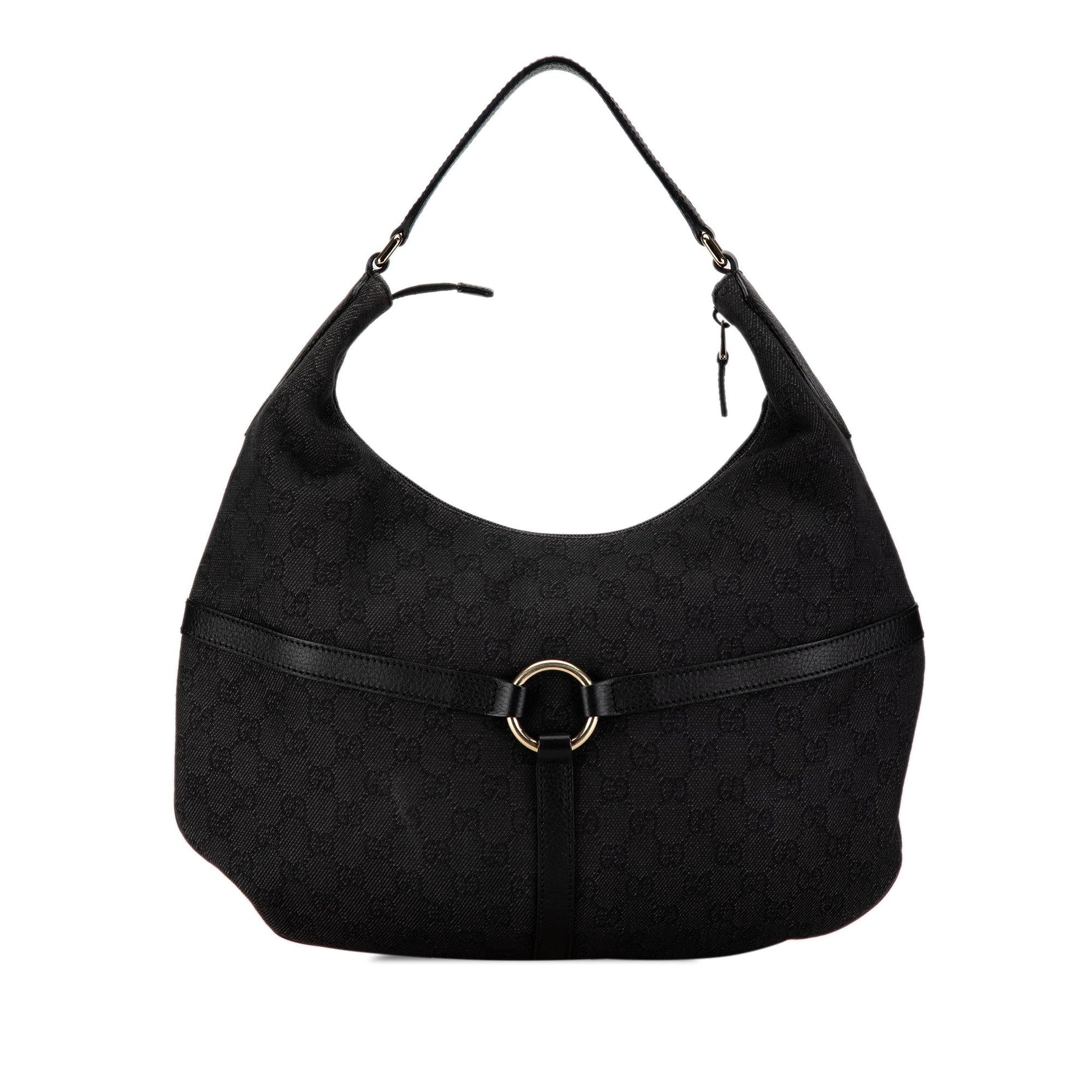 Gucci GG Reins SHG-oCFlyu Canvas Black Shoulder Bag
